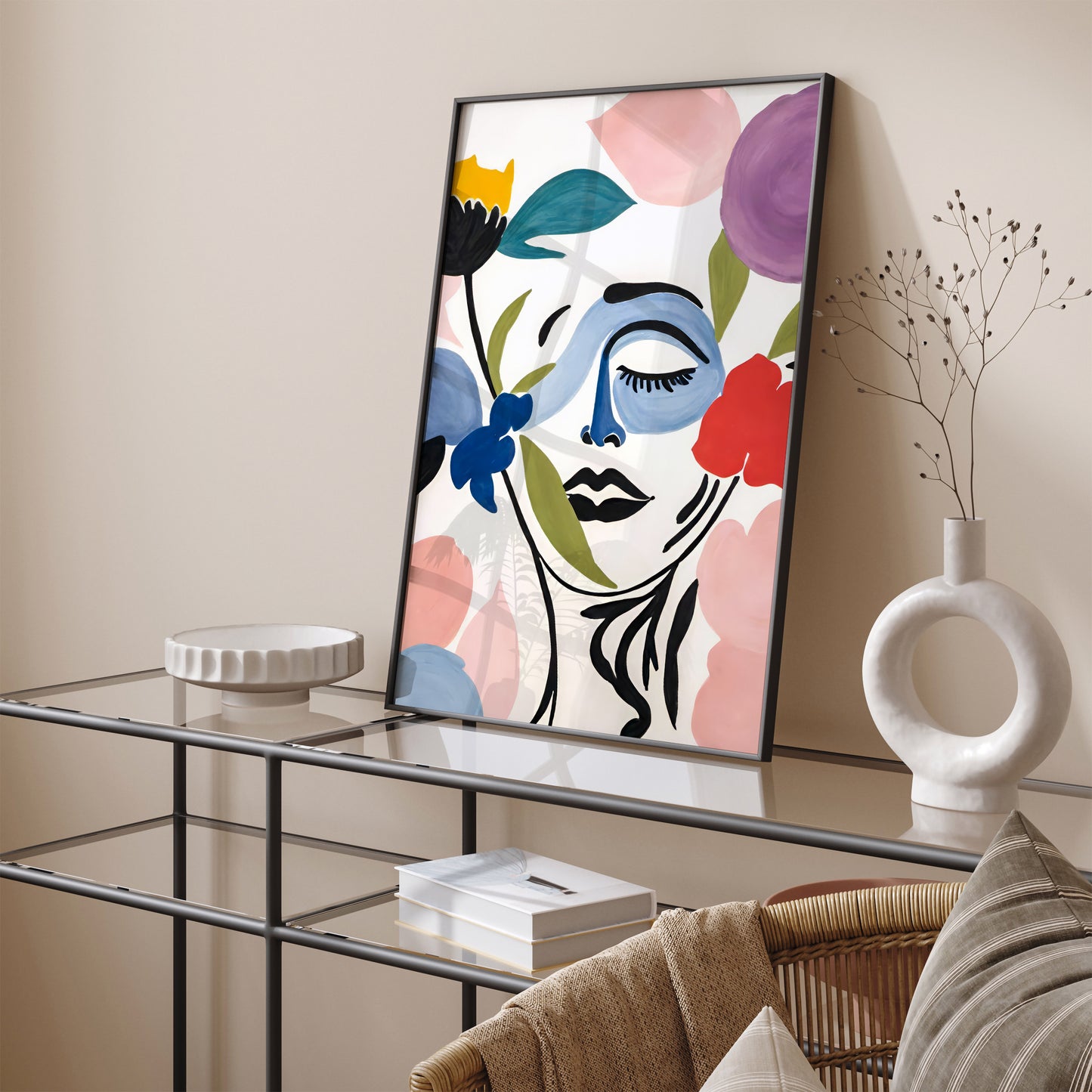 Sleeping Beauty in Flowers Poster