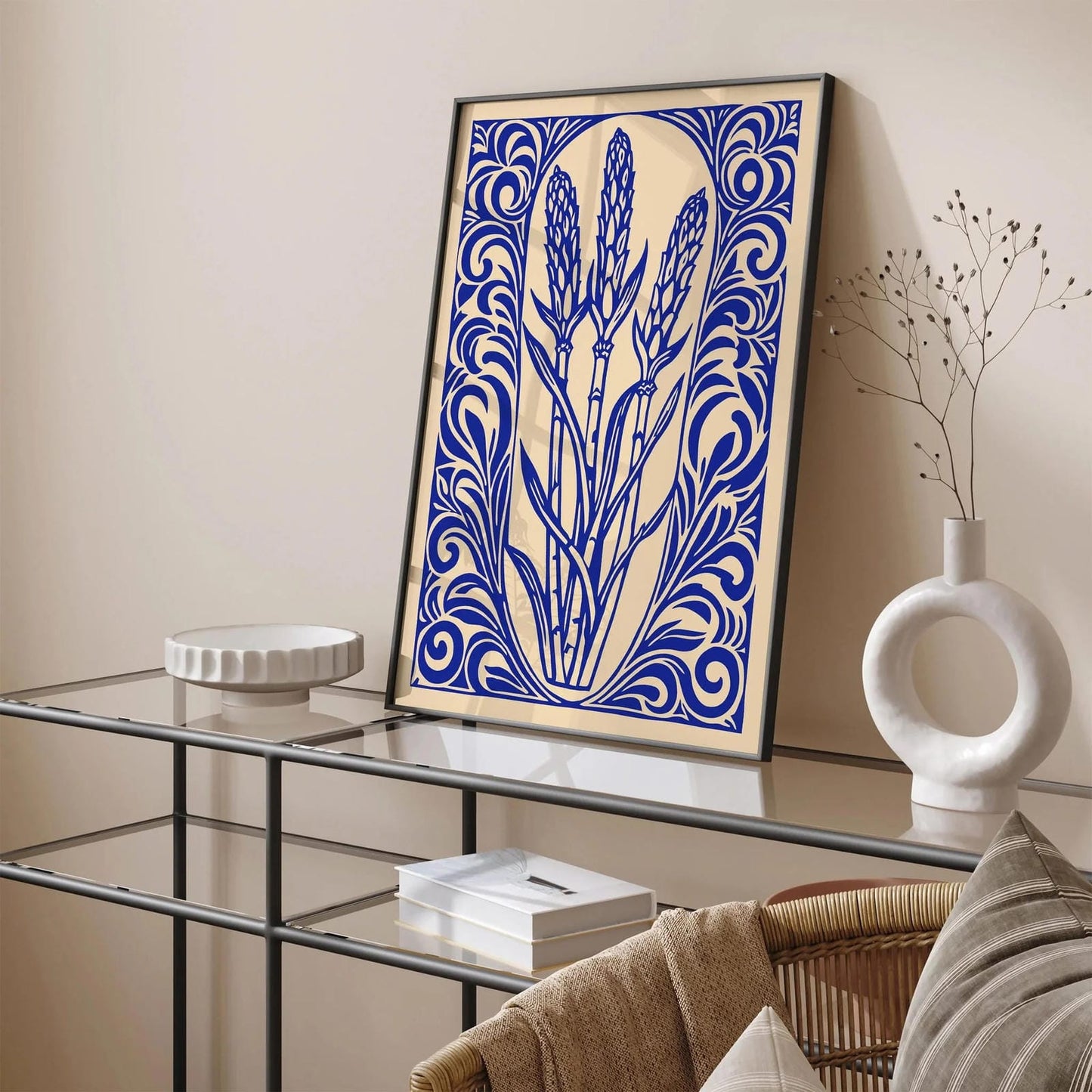 Farmhouse Kitchen Wall Art – Asparagus Vegetable Print