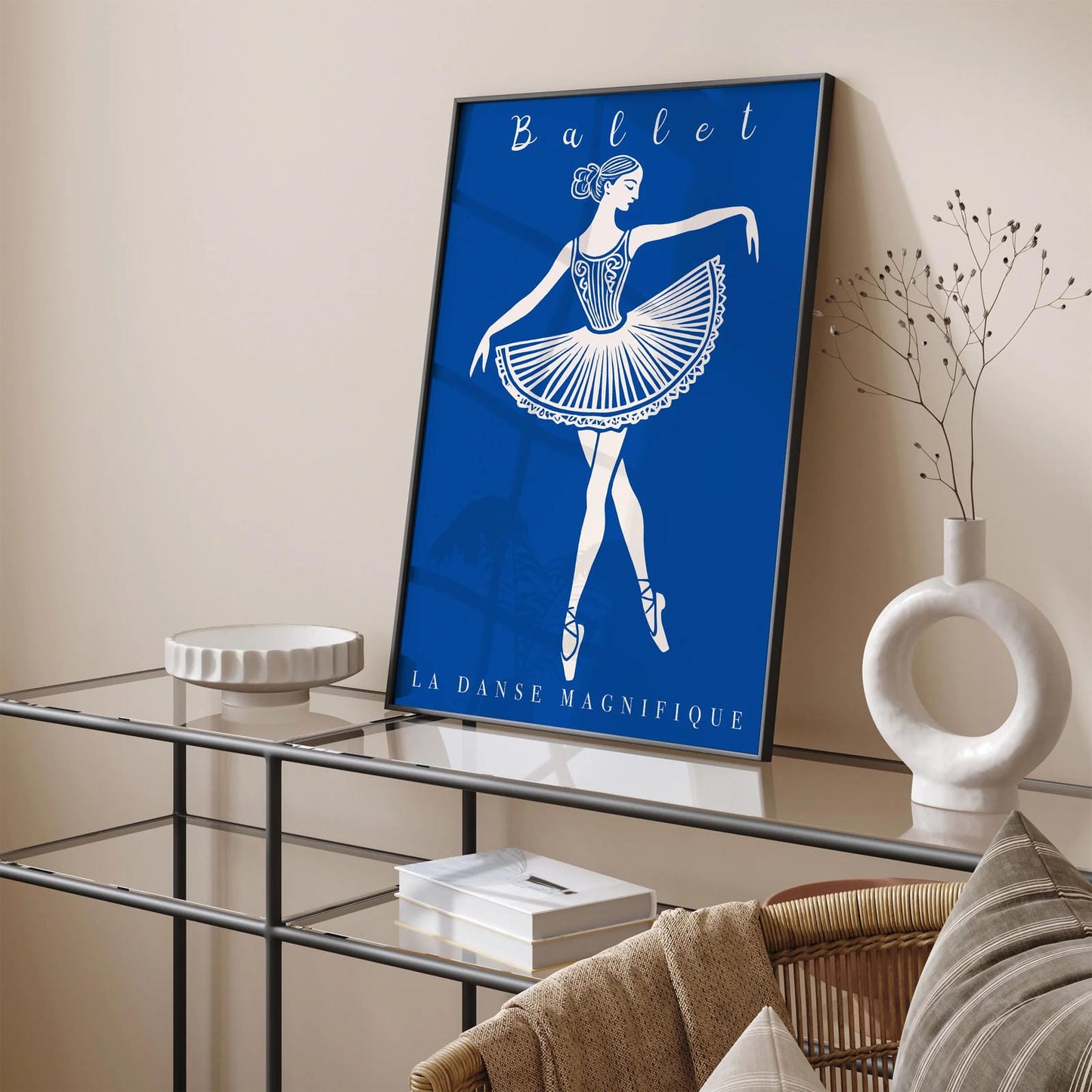 Ballet Dance Blue Poster 2025