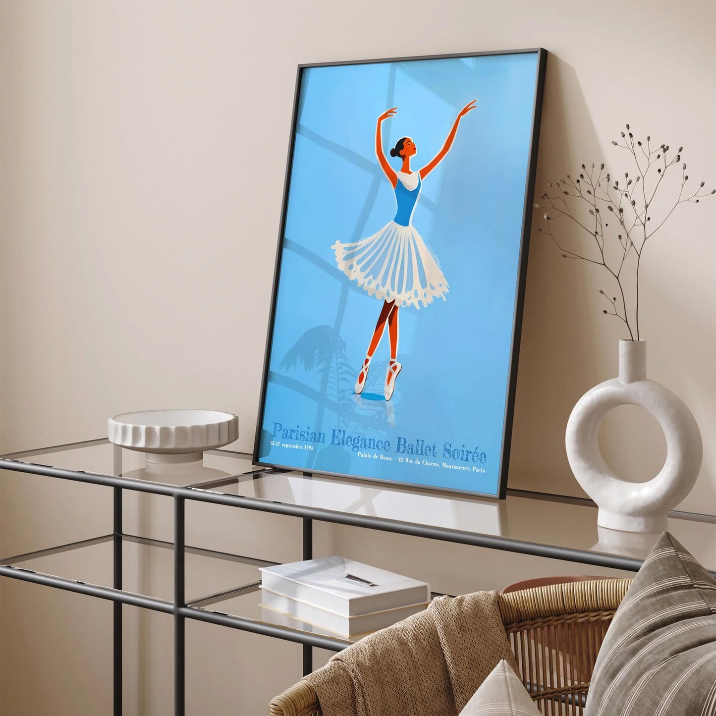 Parisian 1993 Ballerina Retro Wall Art