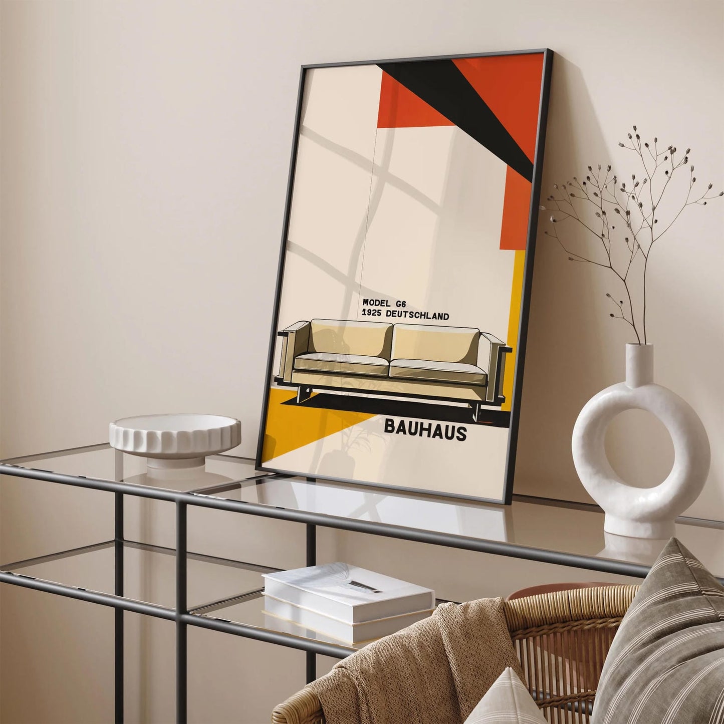 Bauhaus 1925 Mid-Century Furniture Poster