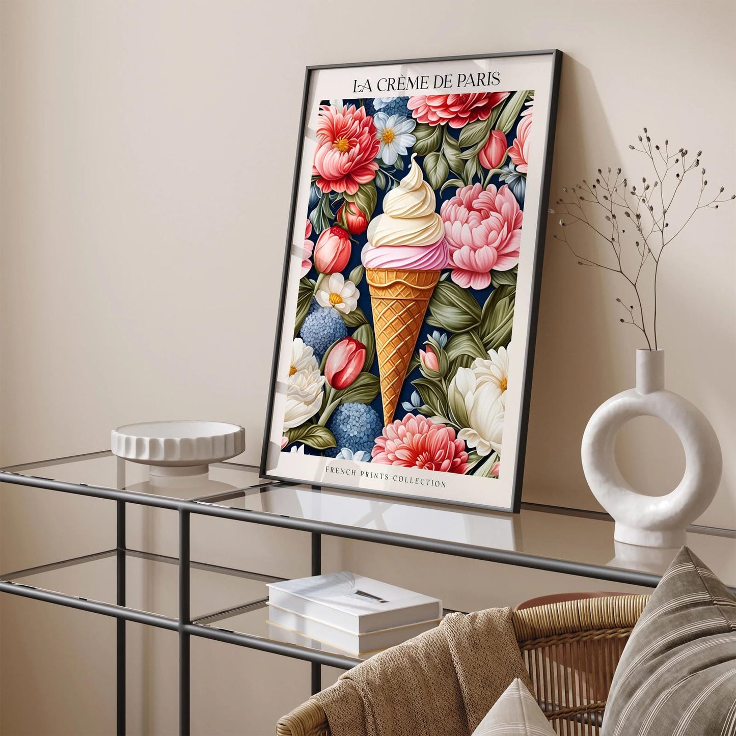 Ice Cream Bakery Themed Art Print