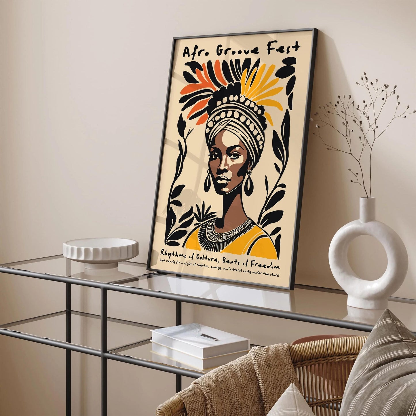 Afro Groove Fest Music Poster