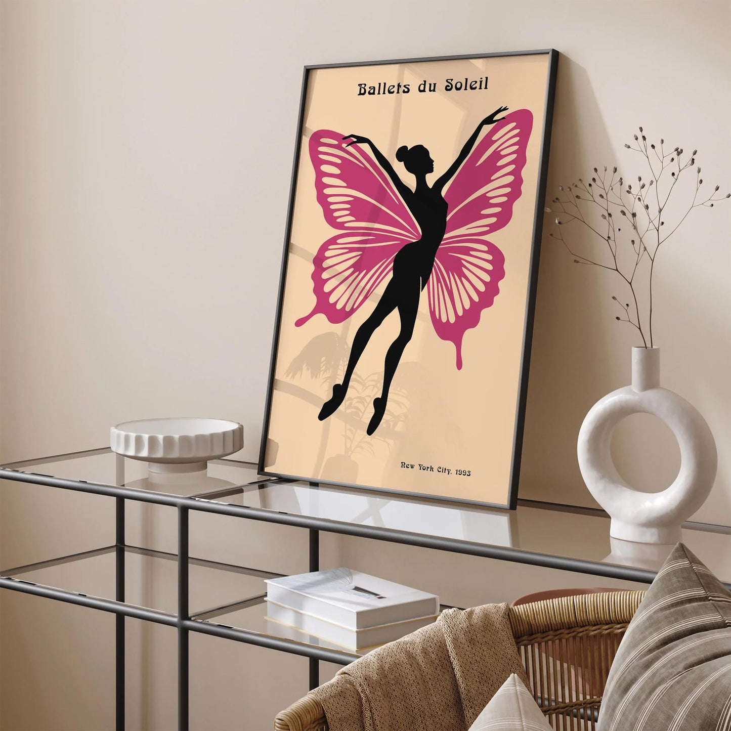 Ballets du Soleil Butterfly Ballerina Poster