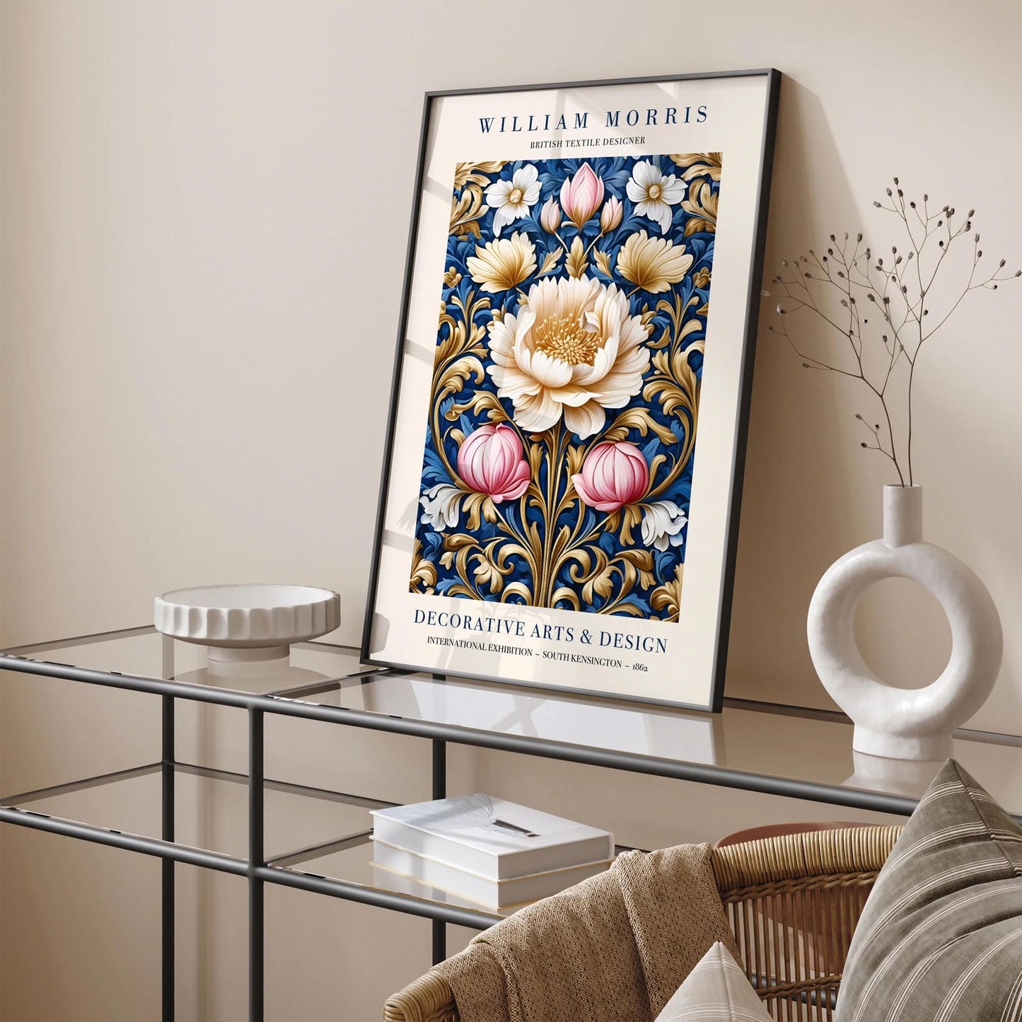 William Morris Flora-inspired Poster