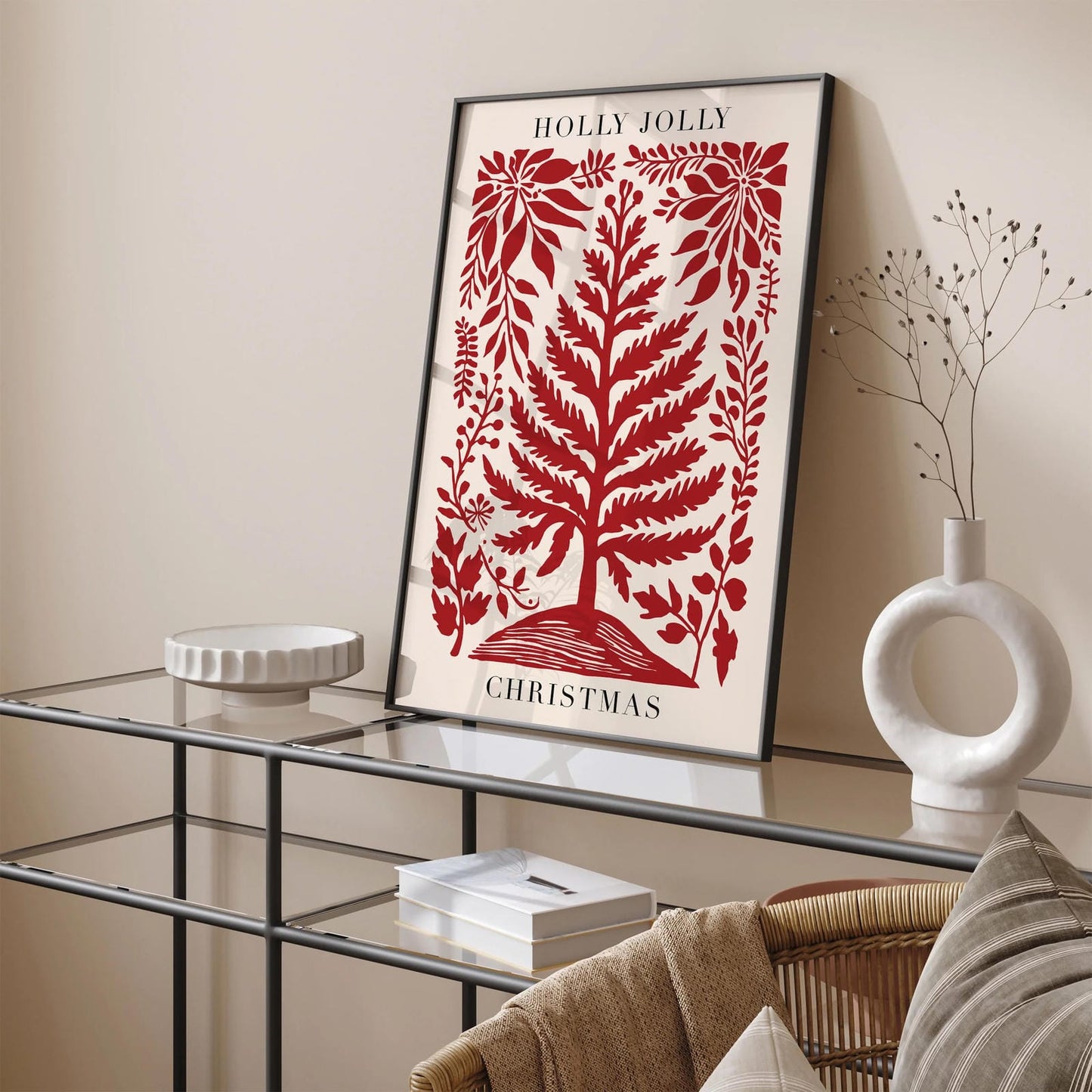 Holly Jolly Christmas Wall Art 2024