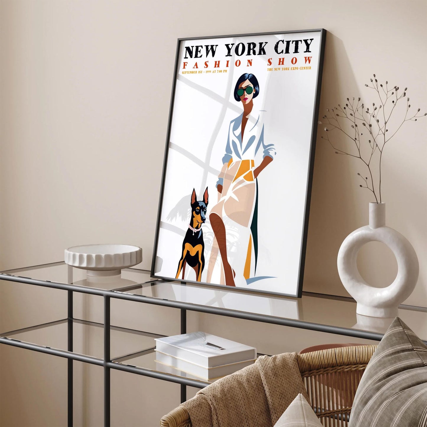 NYC Fashion Show Retro Poster