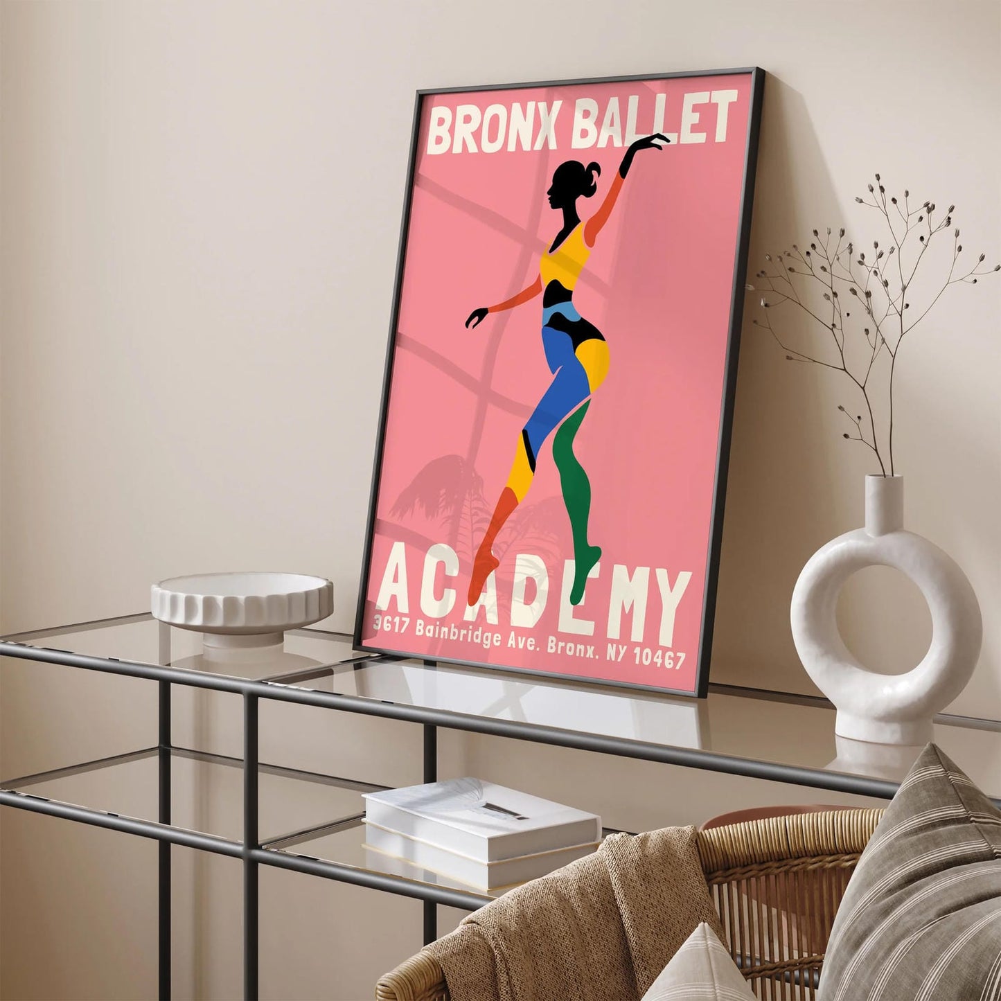 Bronx Ballet Academy Pink Ballerina Prints