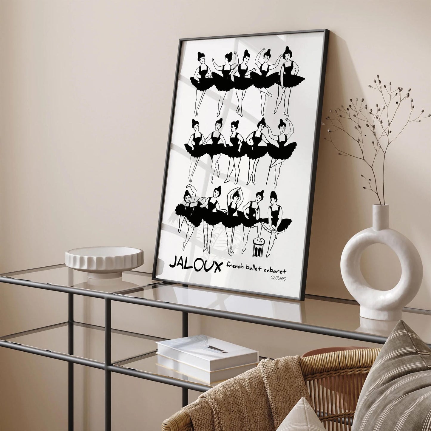 Jaloux French Ballet Cabaret Art Print
