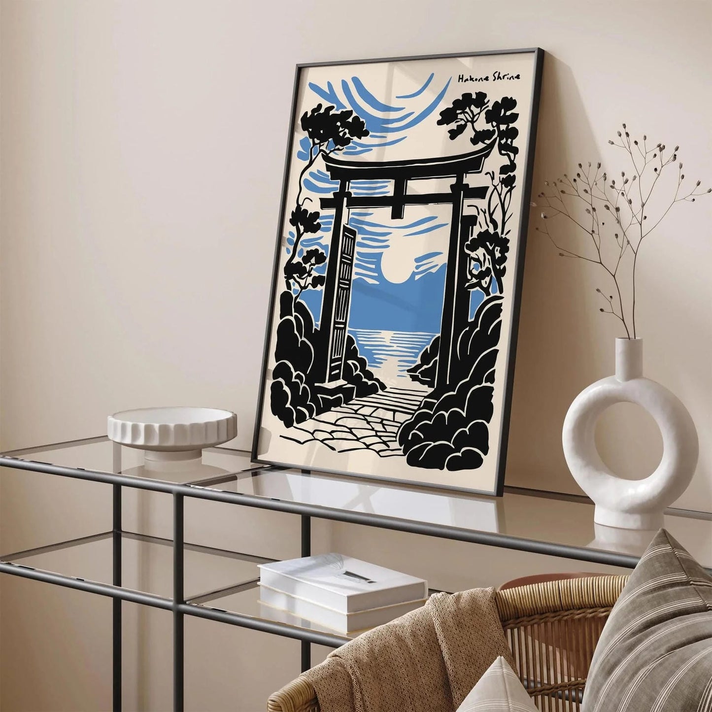 Hakone Shrine Kanagawa Torii Gate Travel Poster