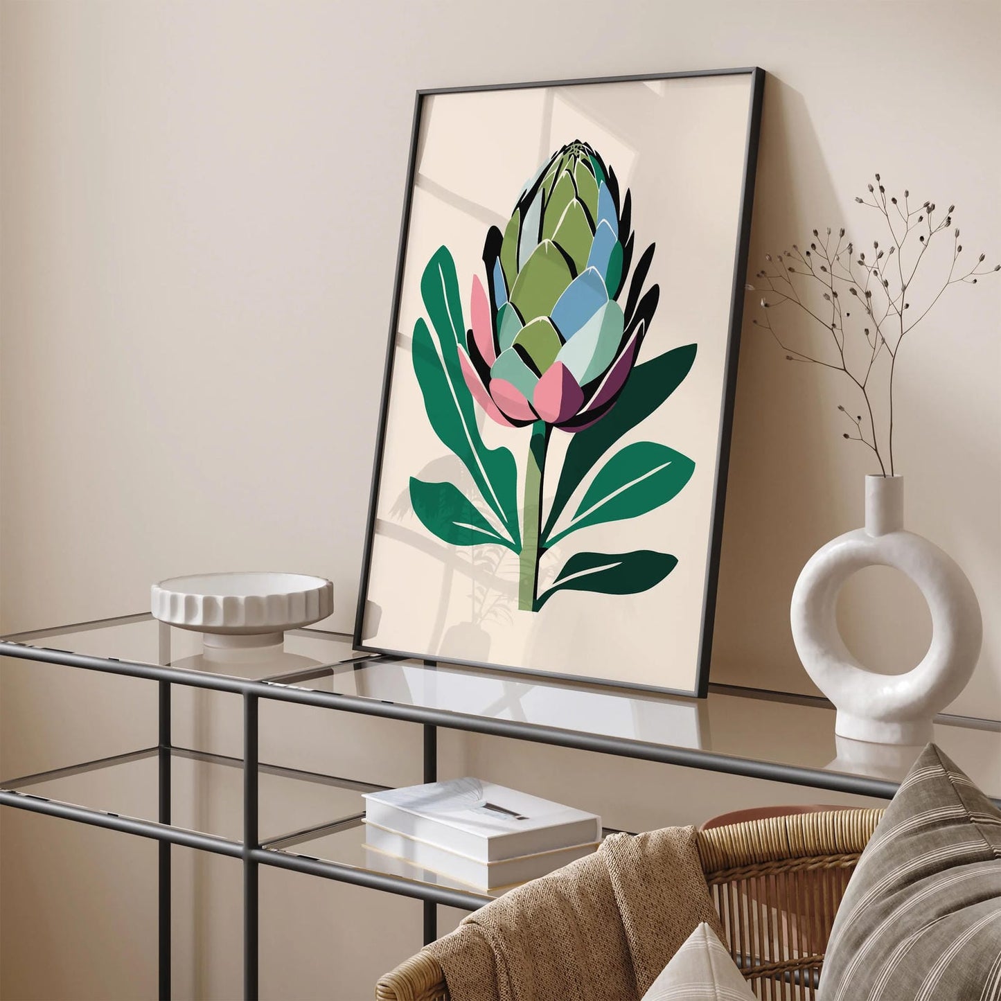 Modern Artichoke Green Poster