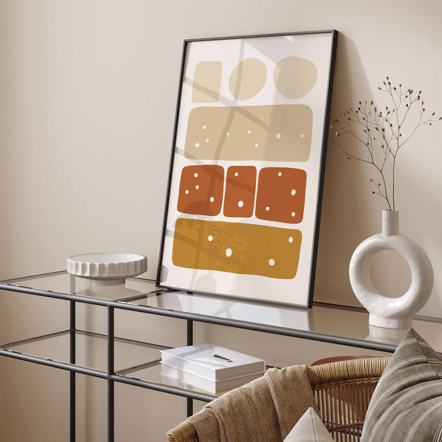 Boho Aesthetic Blocks Poster