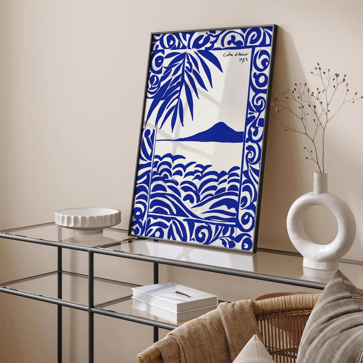 Blue Indigo Cote d'Azur 1953 Poster