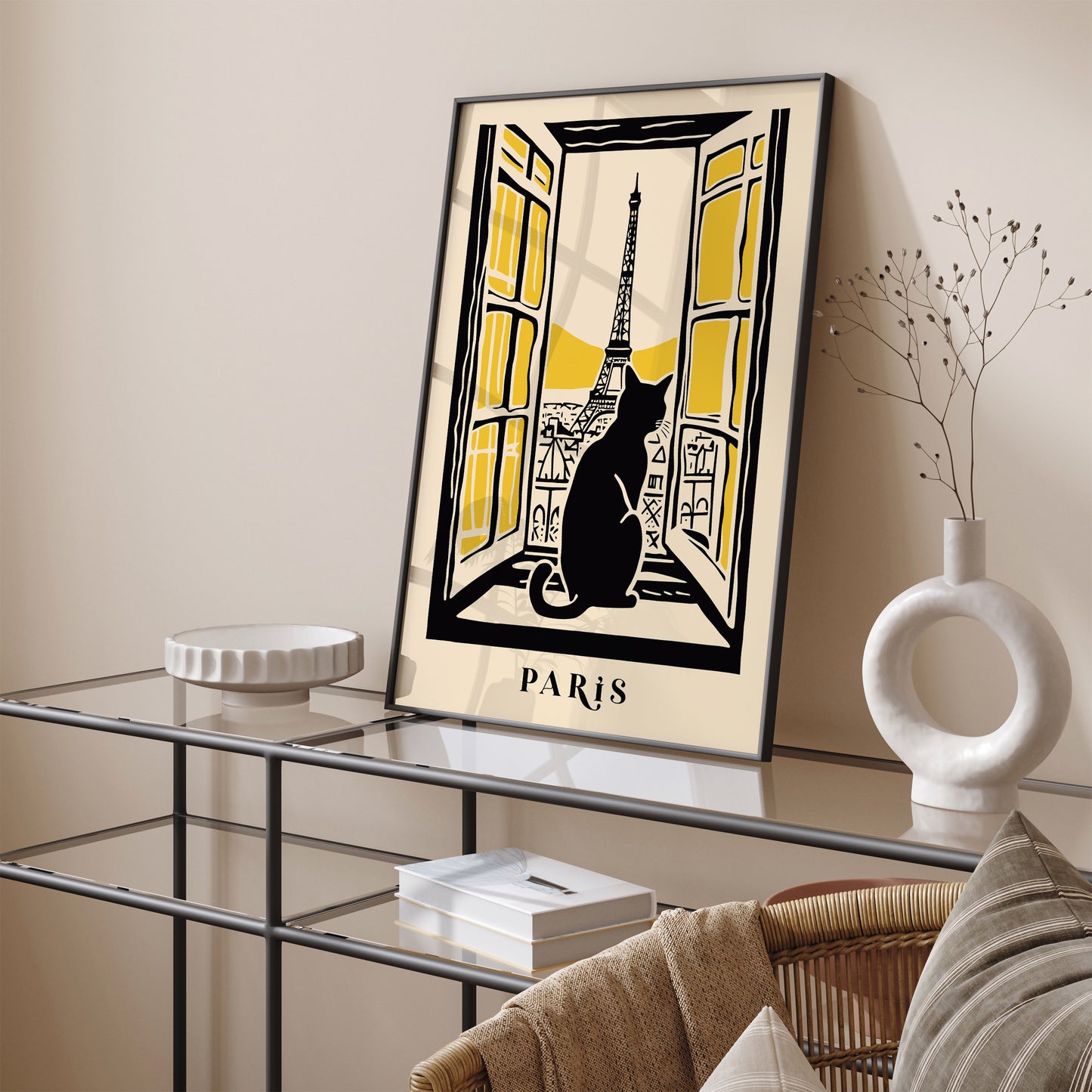 Cat in Parisian Apartmen Poster