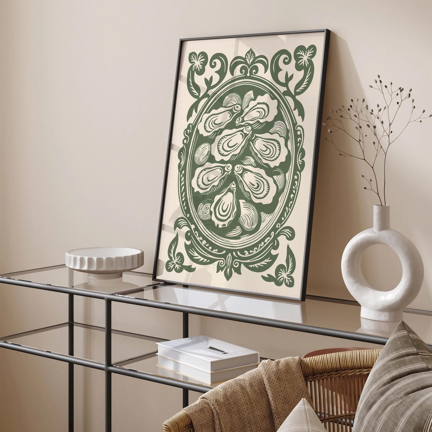 Elegant Ousters Rococo Wall Art Print