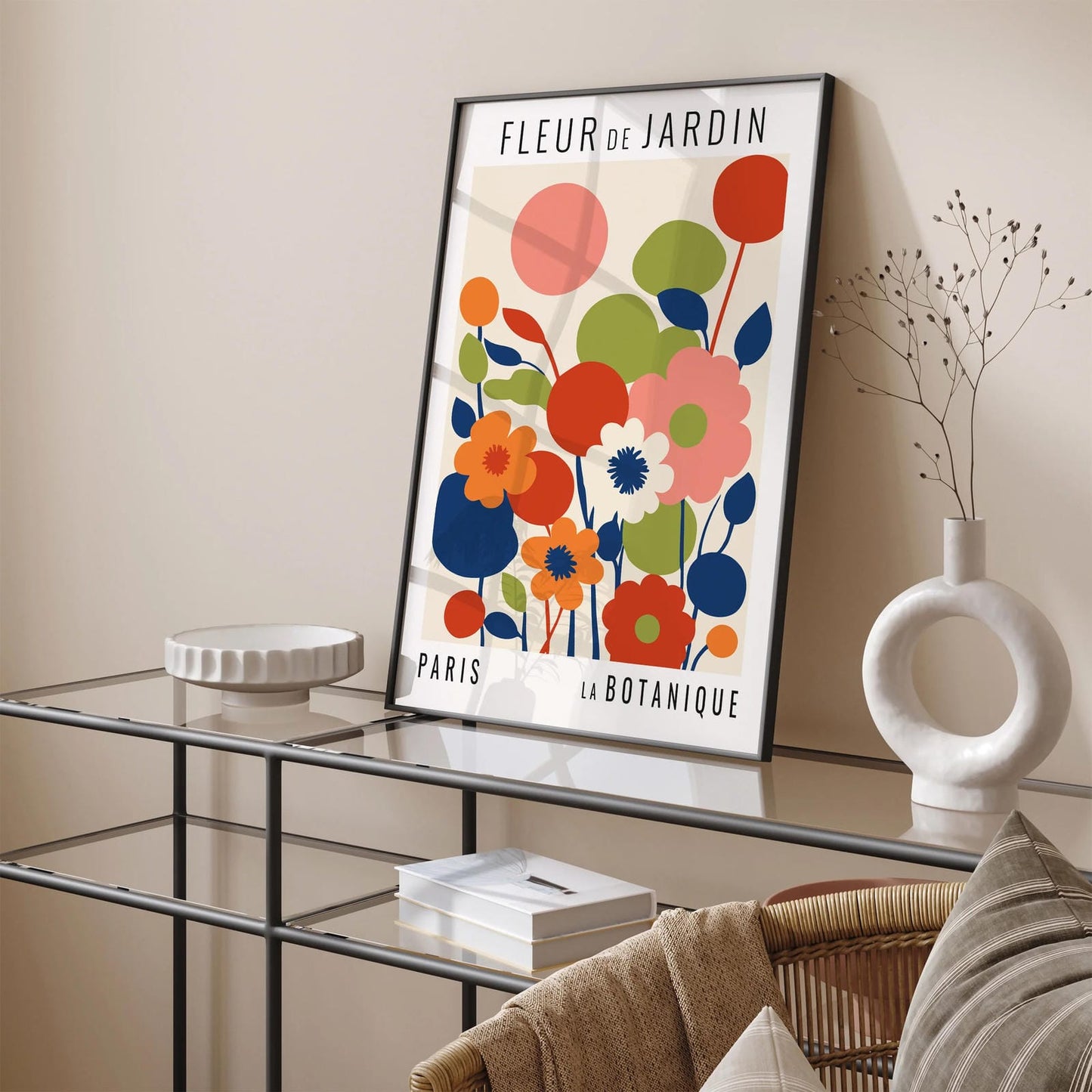 French Flower Market Art Print