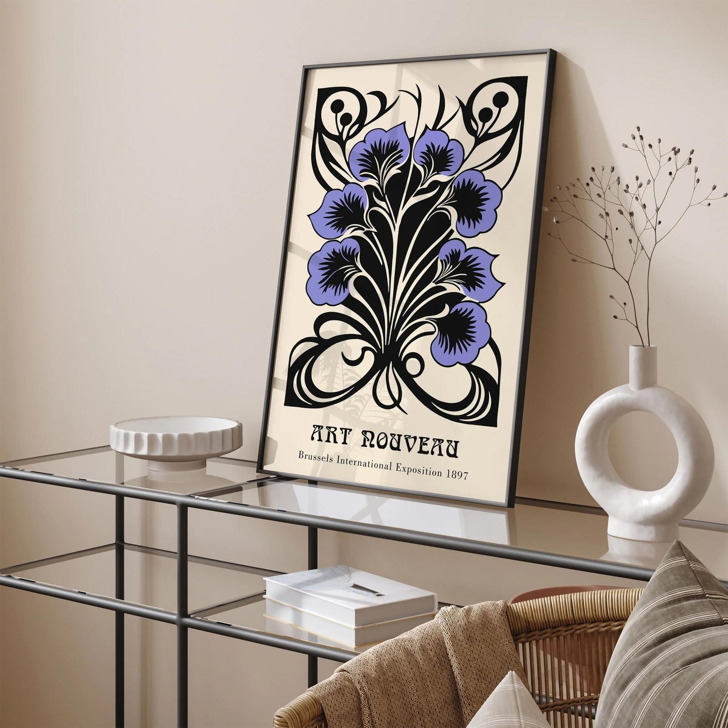 Art Nouveau Brussels Exhibition Art Print