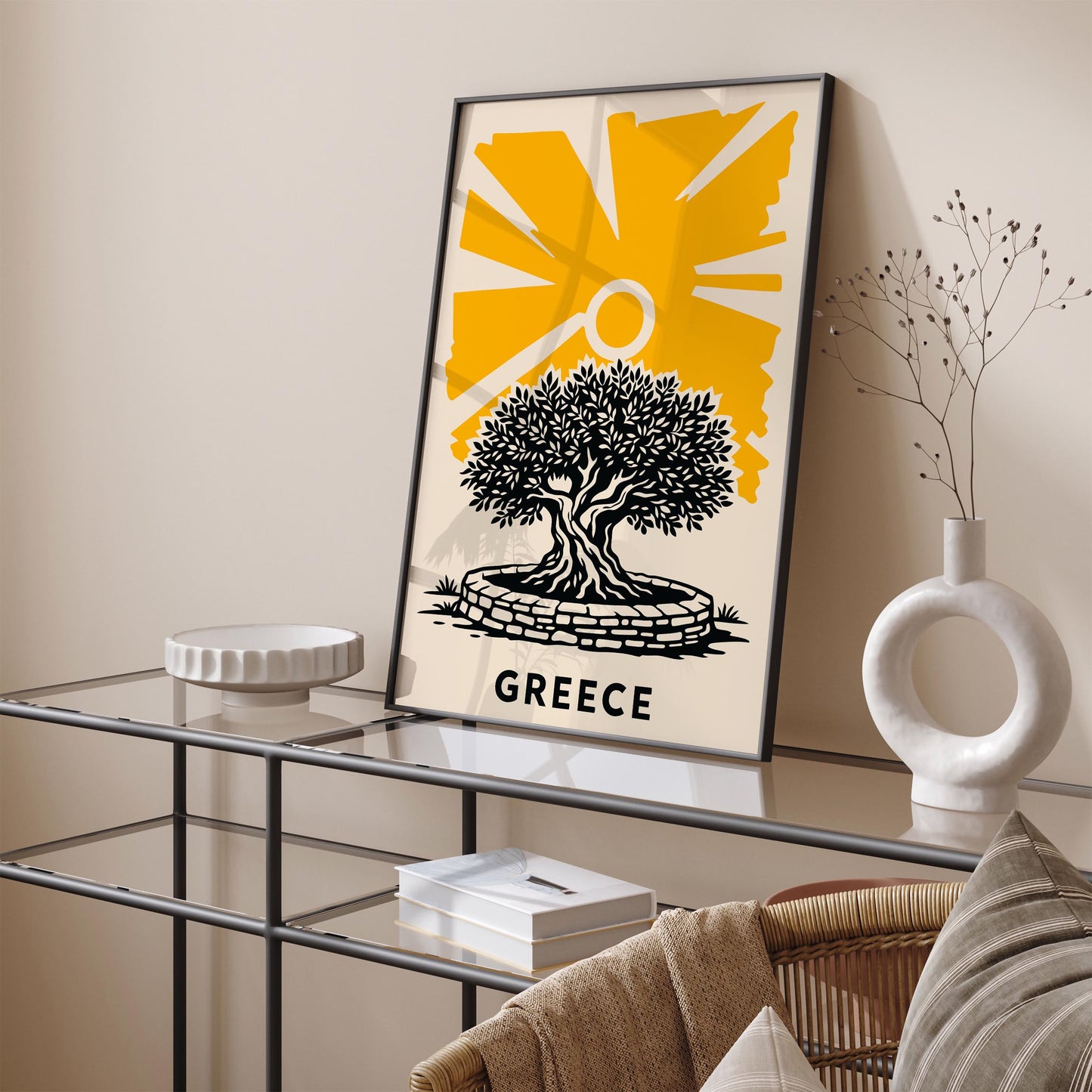 Greece Olive Tree Poster