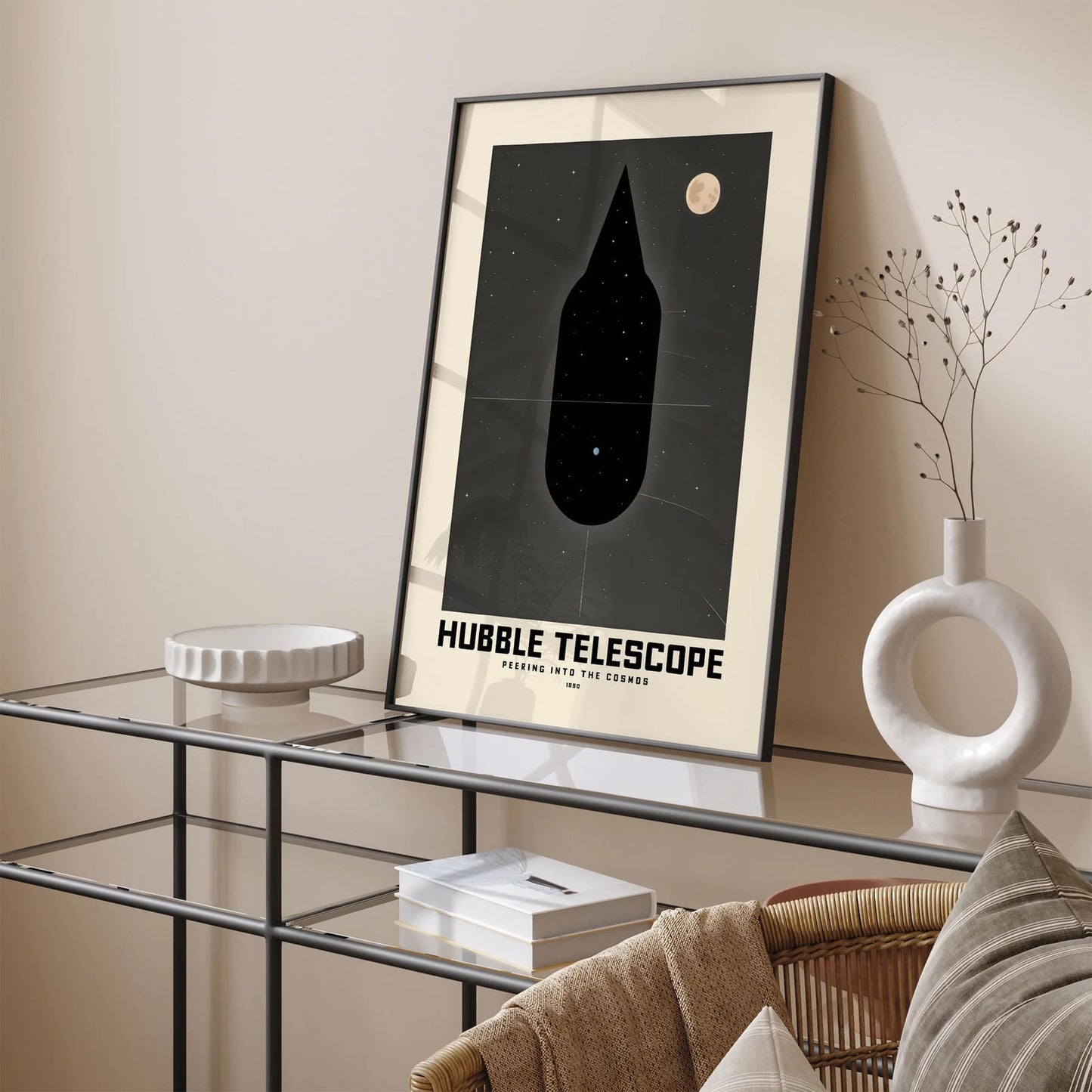 Hubble Telescope 1990 Space Poster