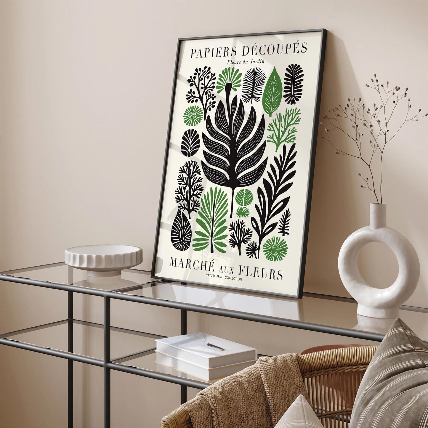 Botanical Paper Nature Wall Art Print