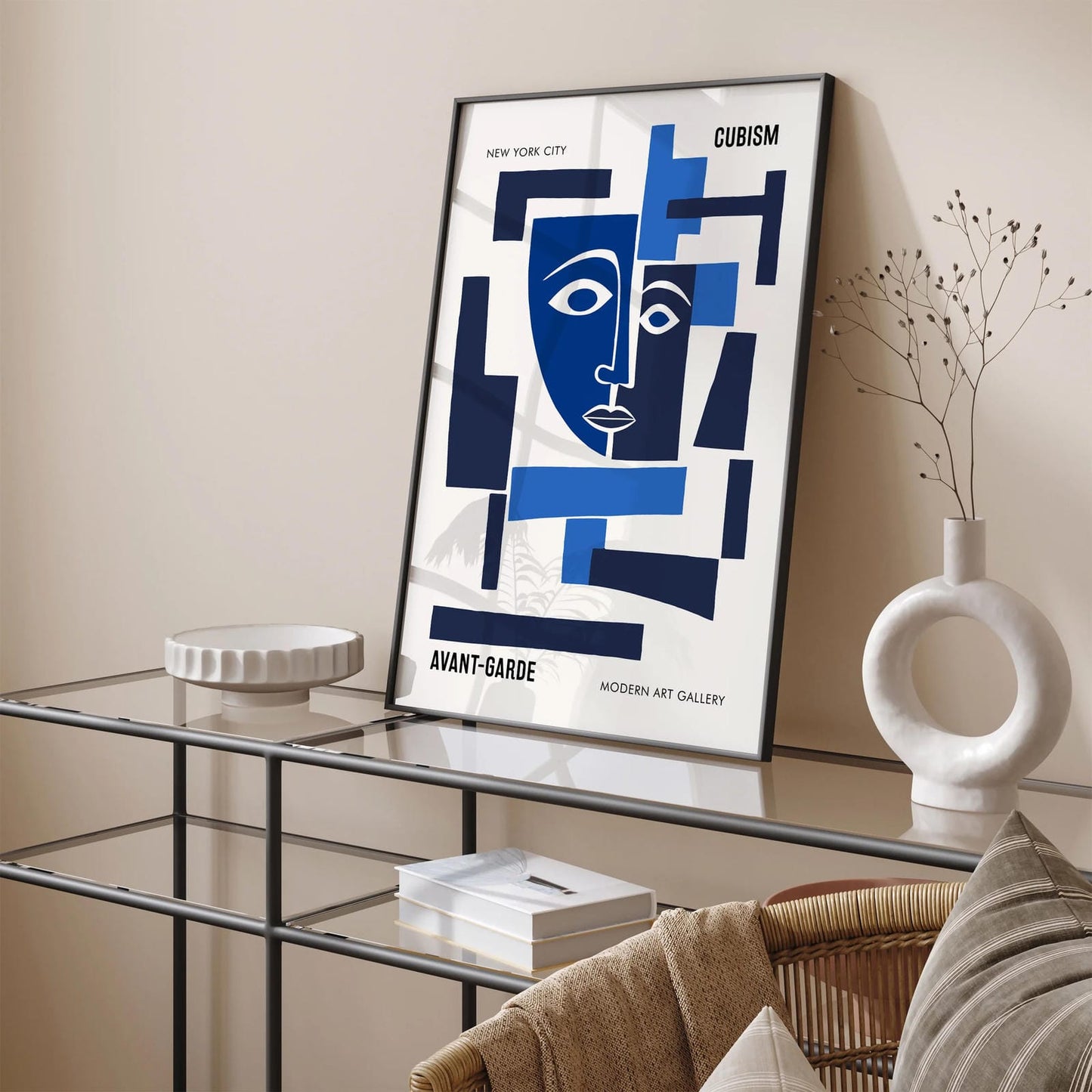 Picasso Inspired Cubism Poster