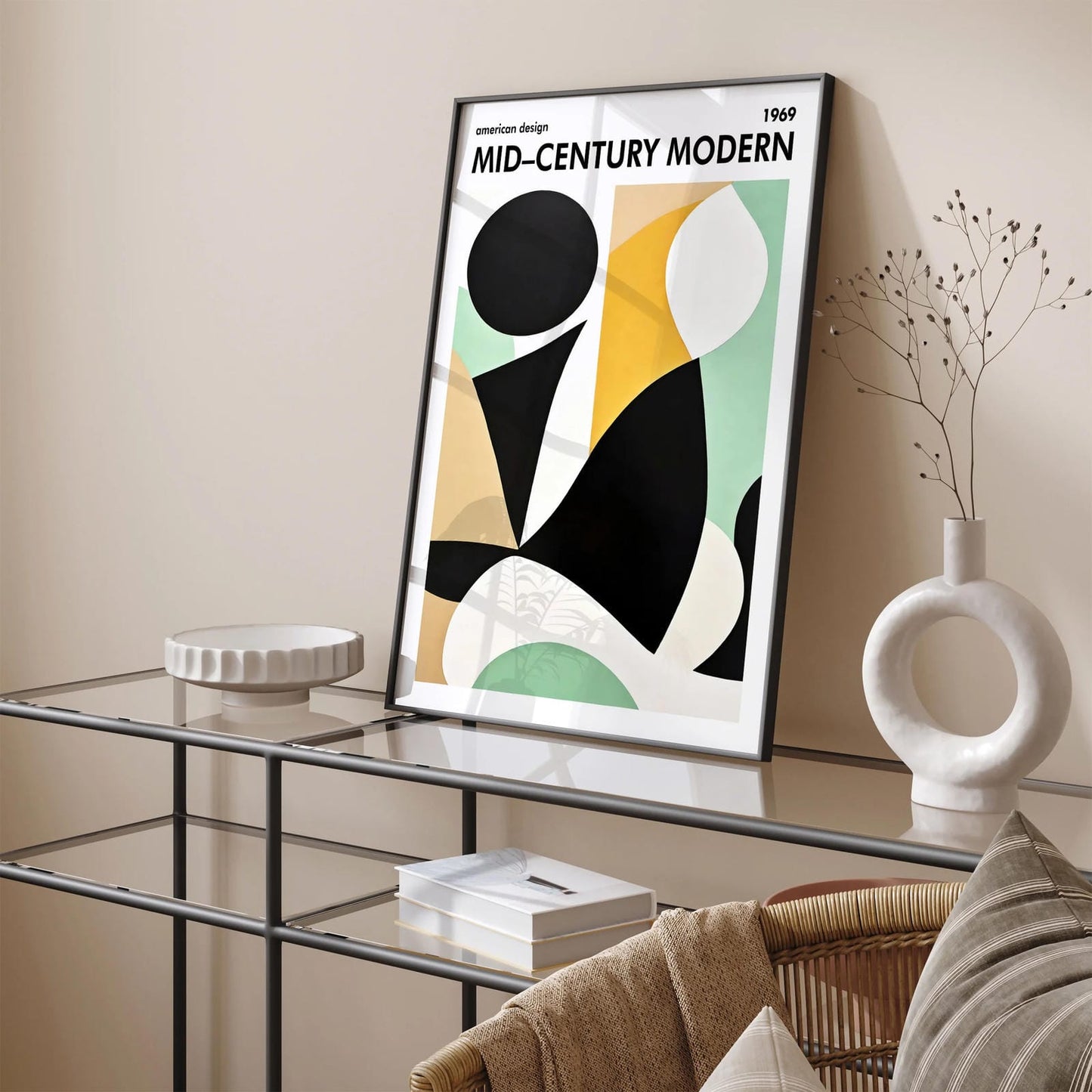 Mid Century Modern Aesthetic Design Print