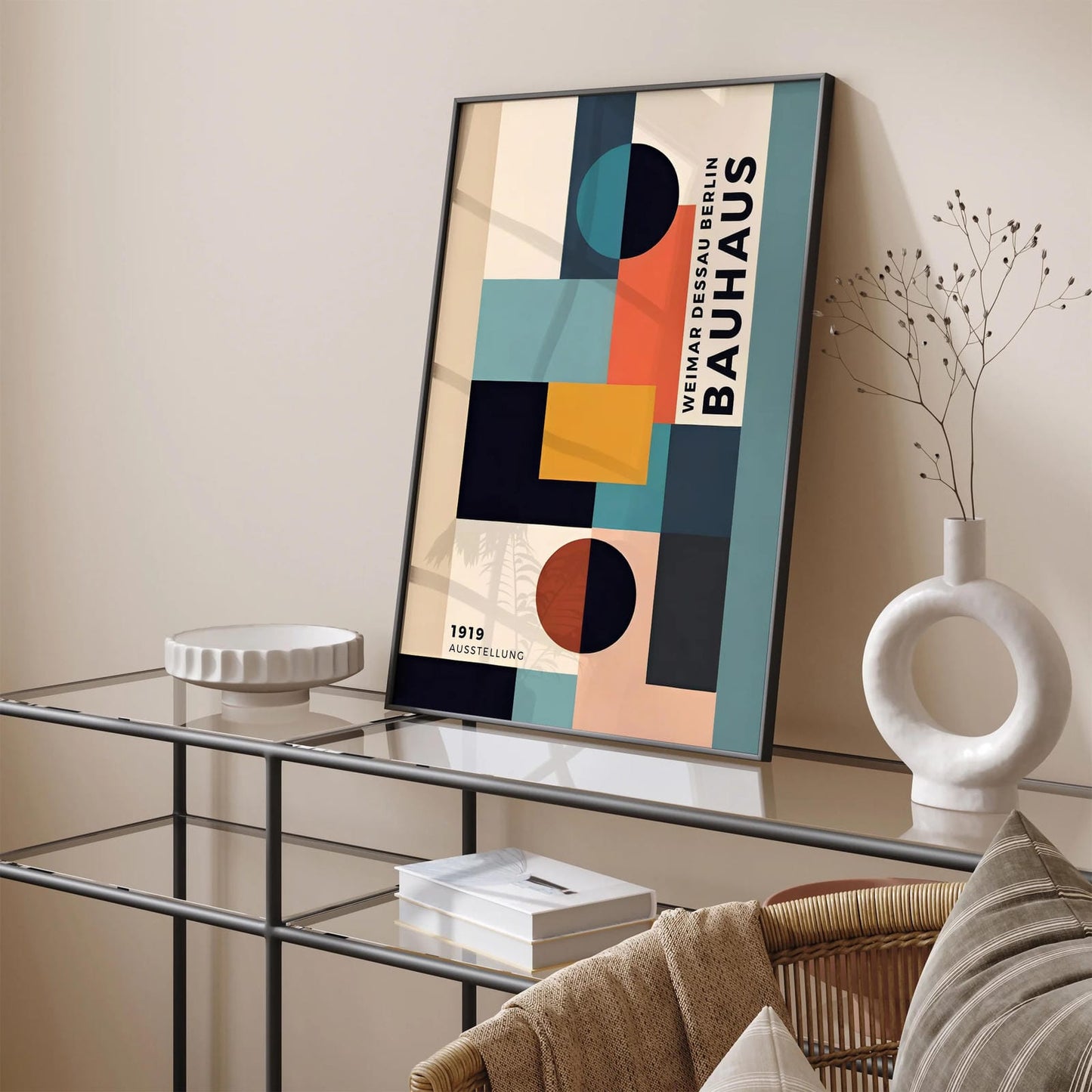 Bauhaus 1919 Modernist Geometric Poster