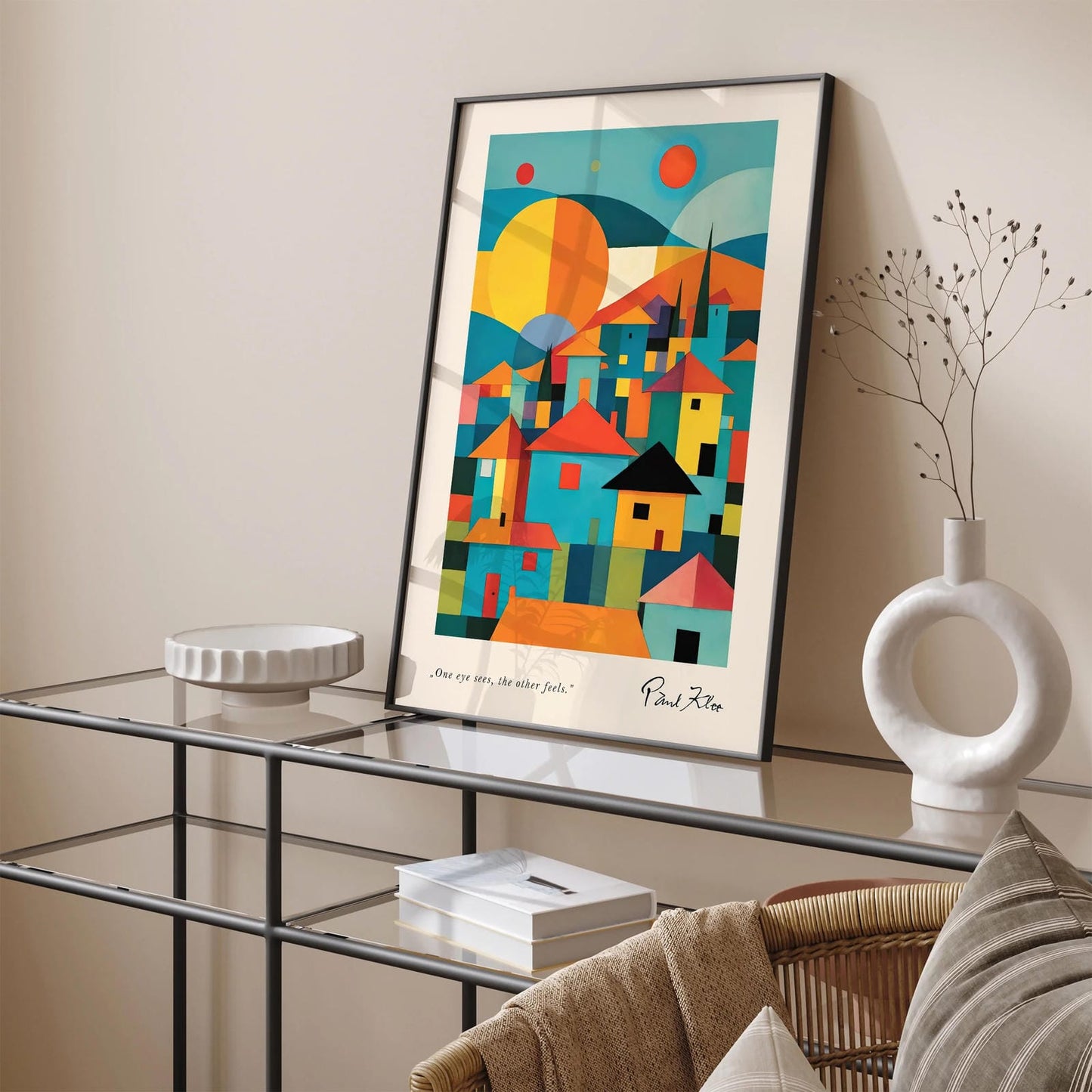 Colorful Houses II Paul Klee Poster Print