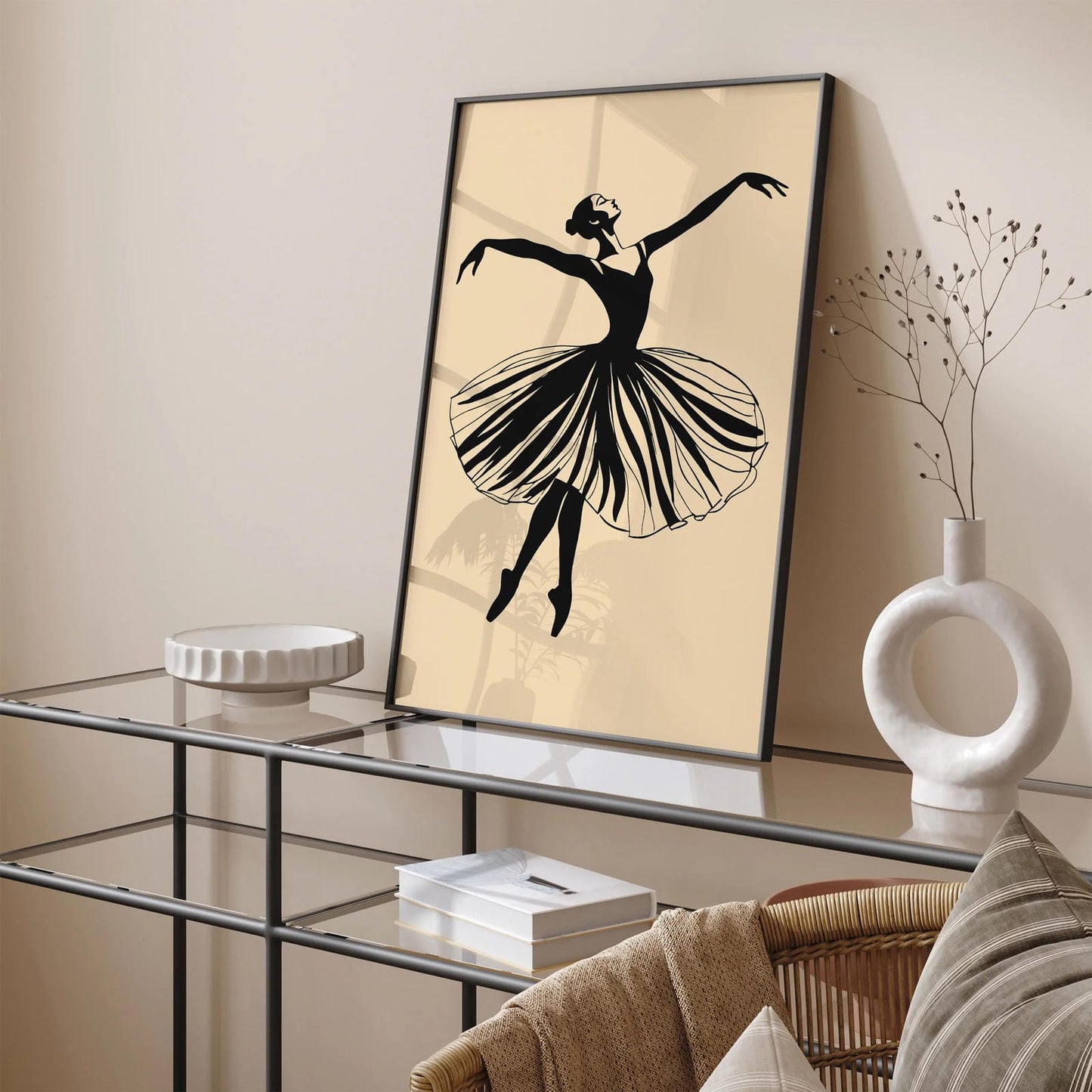 Black Ballerina Art Print
