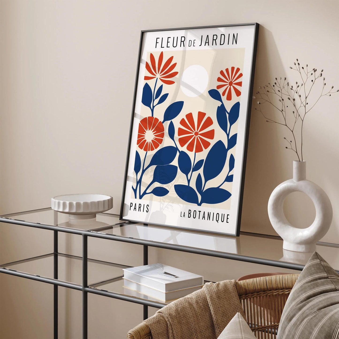 Retro French Flower Market Print