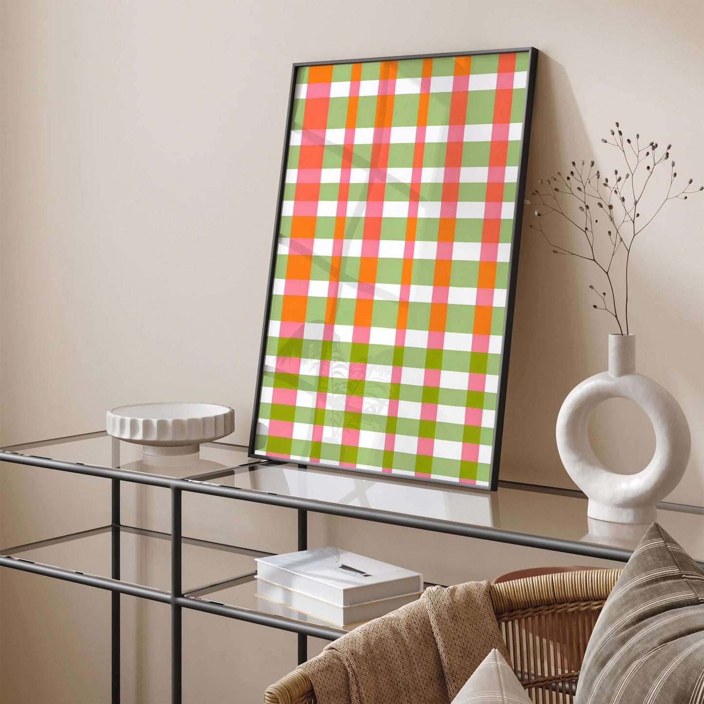 Vibrant Abstract Retro Poster - Colorful Wall Art