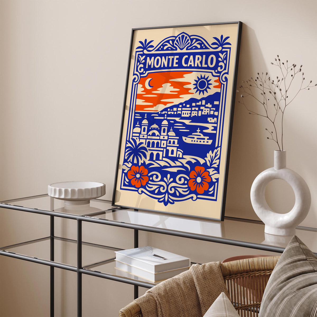 Monte Carlo Monaco Travel Poster
