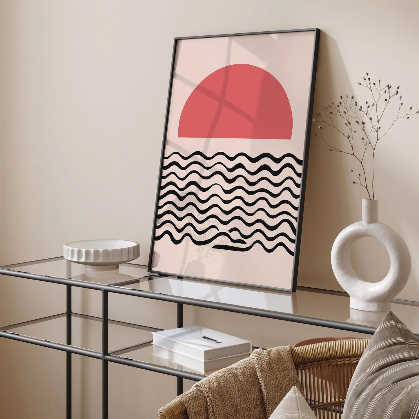 Pink Soft Sun Art Print