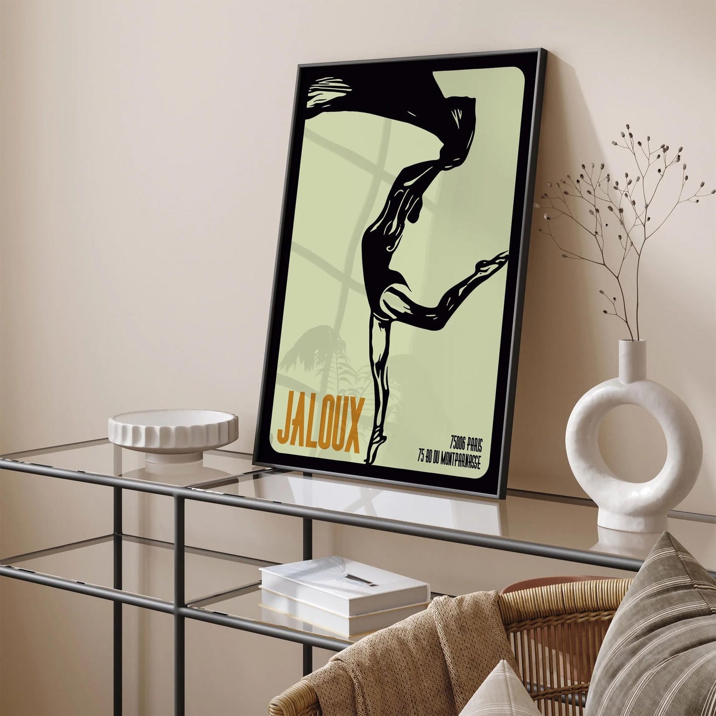 Jaloux Paris Ballerina Retro Poster