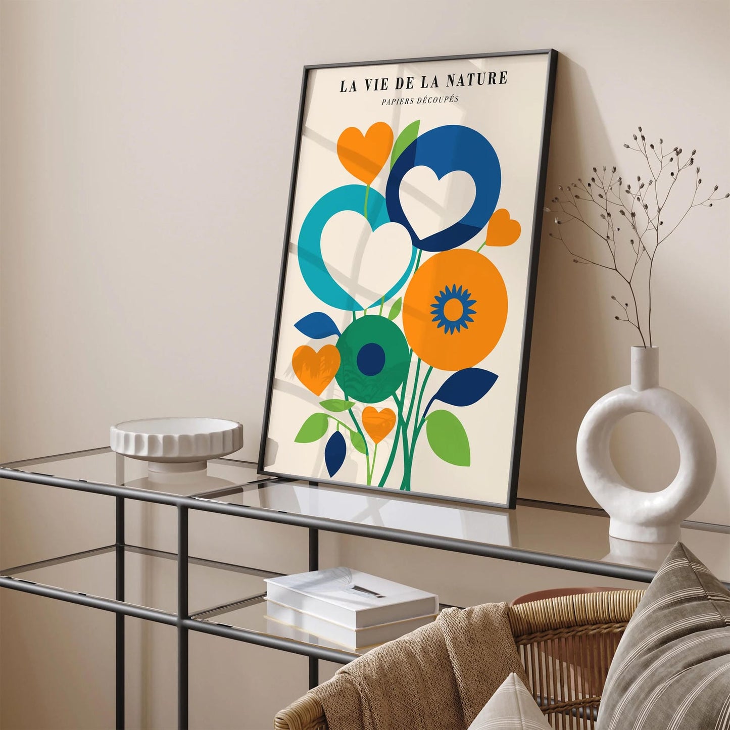 Papiers Decoupes Floral Art Print