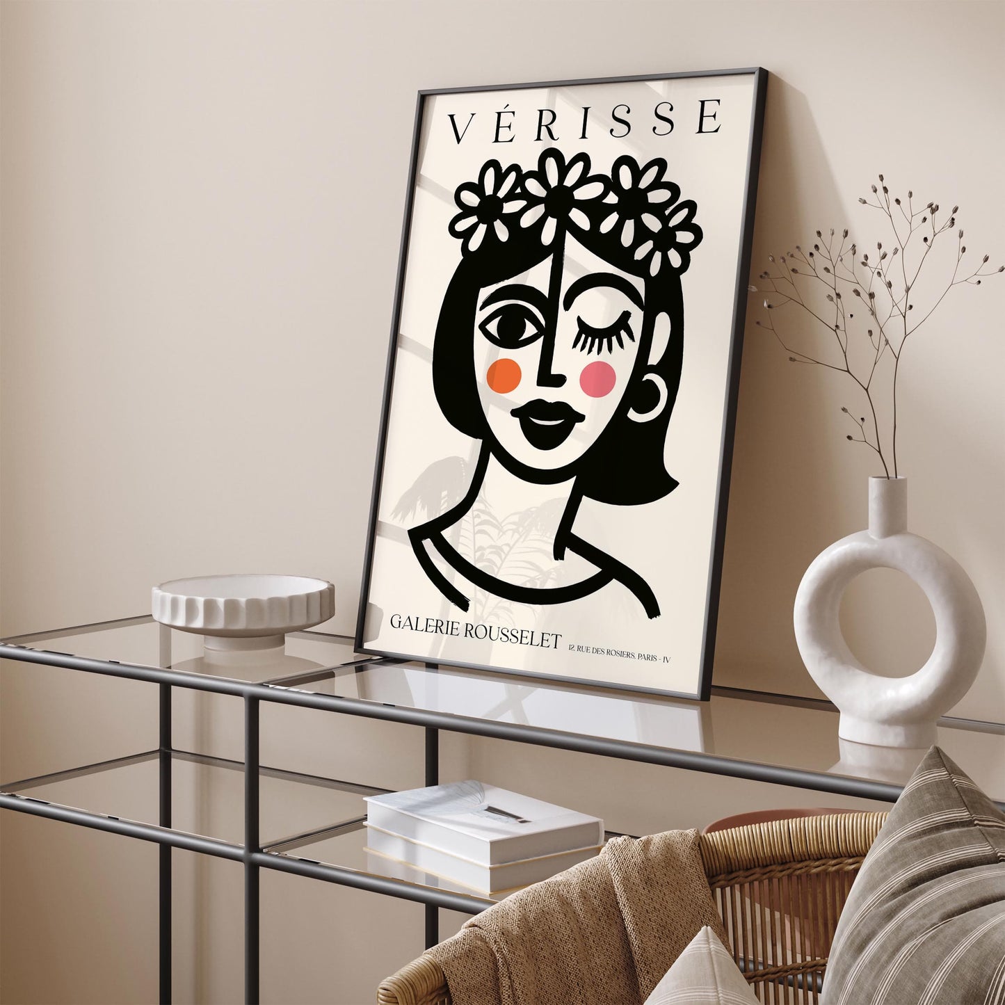 Girl with Flower Crown – Verisse Galerie Rousselet Art Print