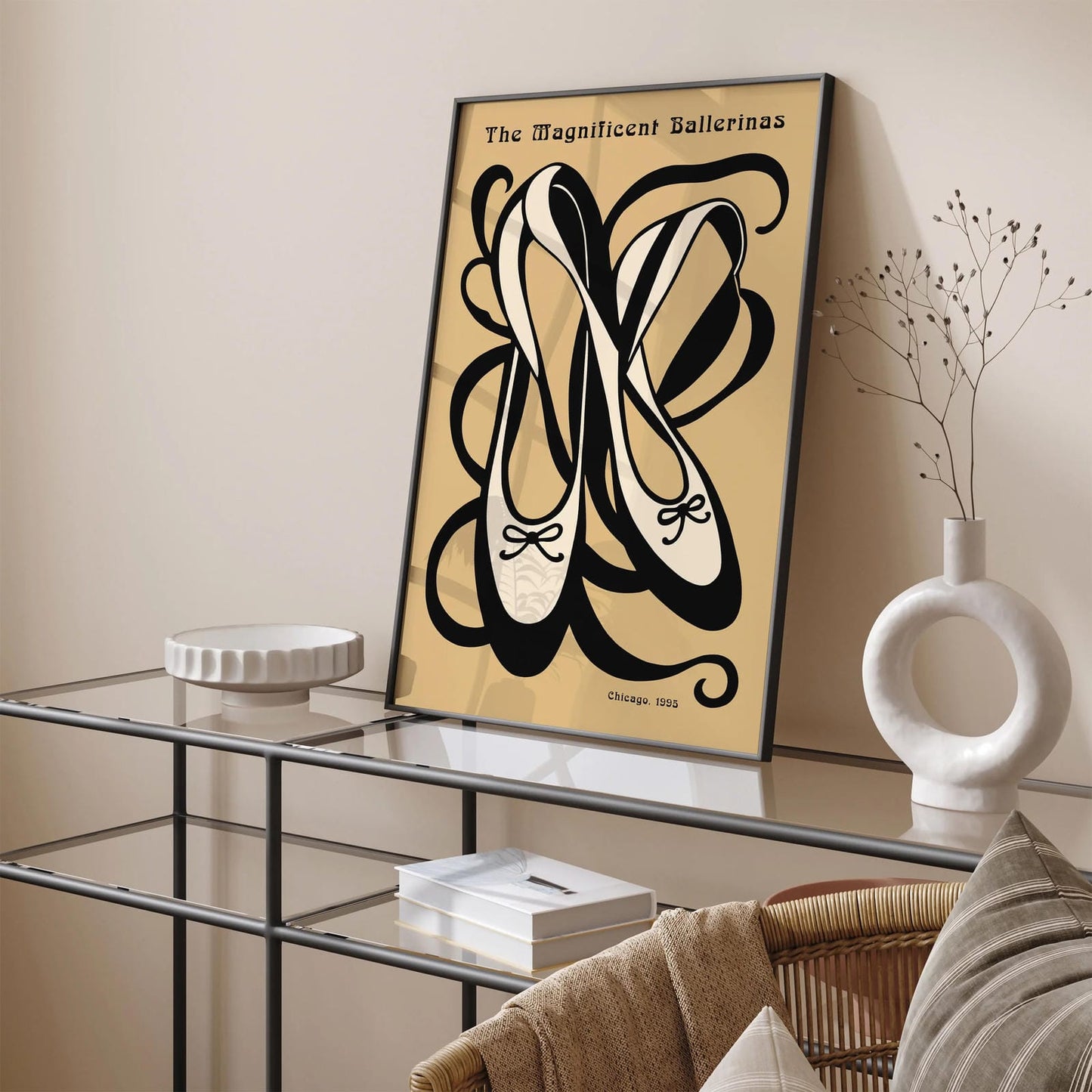 The Magnificent Ballerinas Beige Music Poster