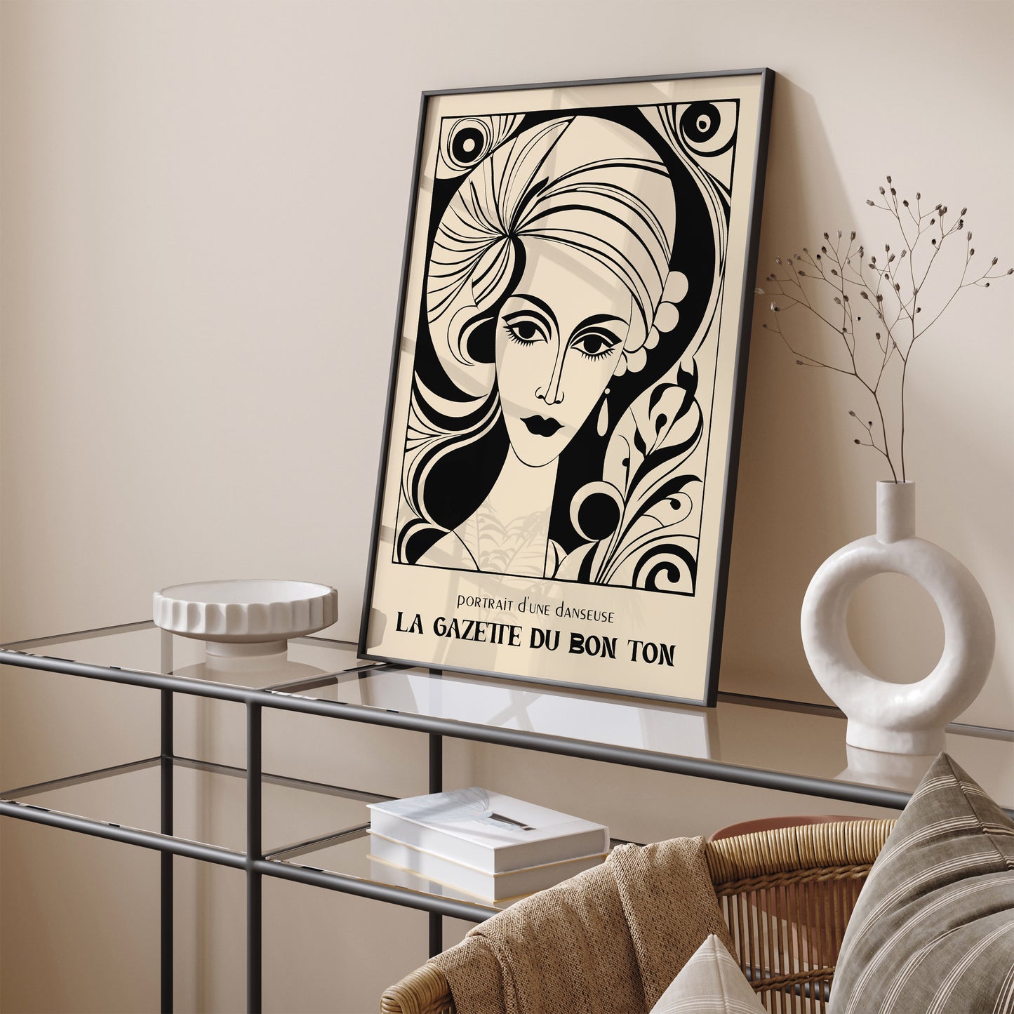 French La Gazette Vintage Cover Art Print