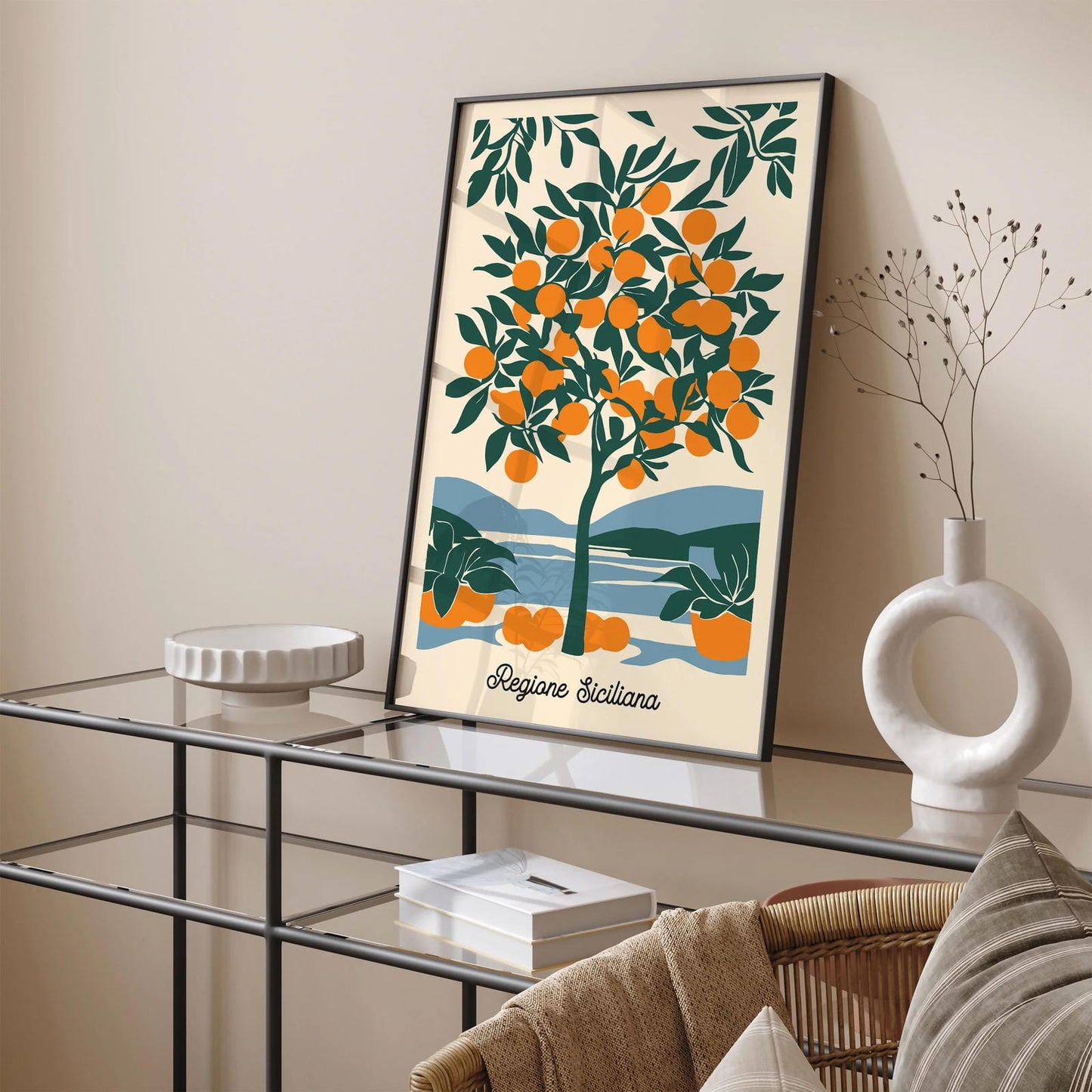 Regione Siciliana Orange Tree Poster