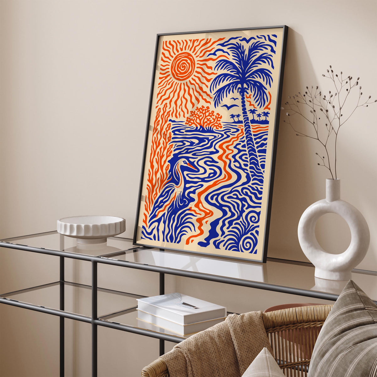 Florida Abstract Landscape Art Poster