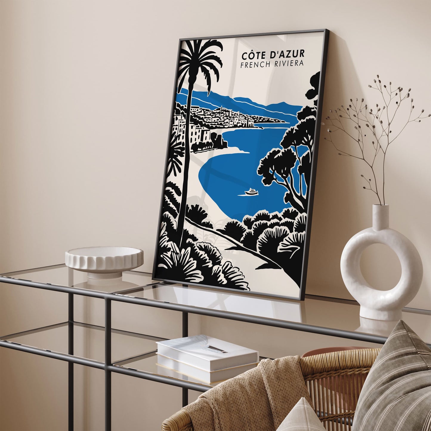 Côte d'Azur Travel Poster - French Riviera Art
