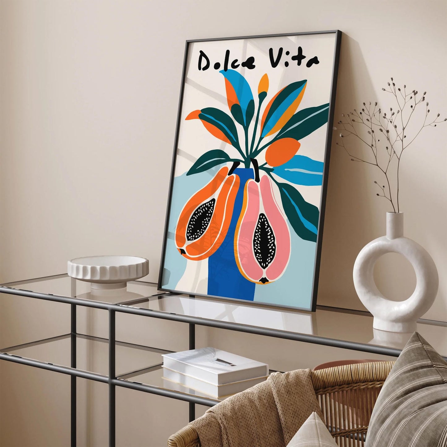 Colorful Papayas Dolce Vita Poster