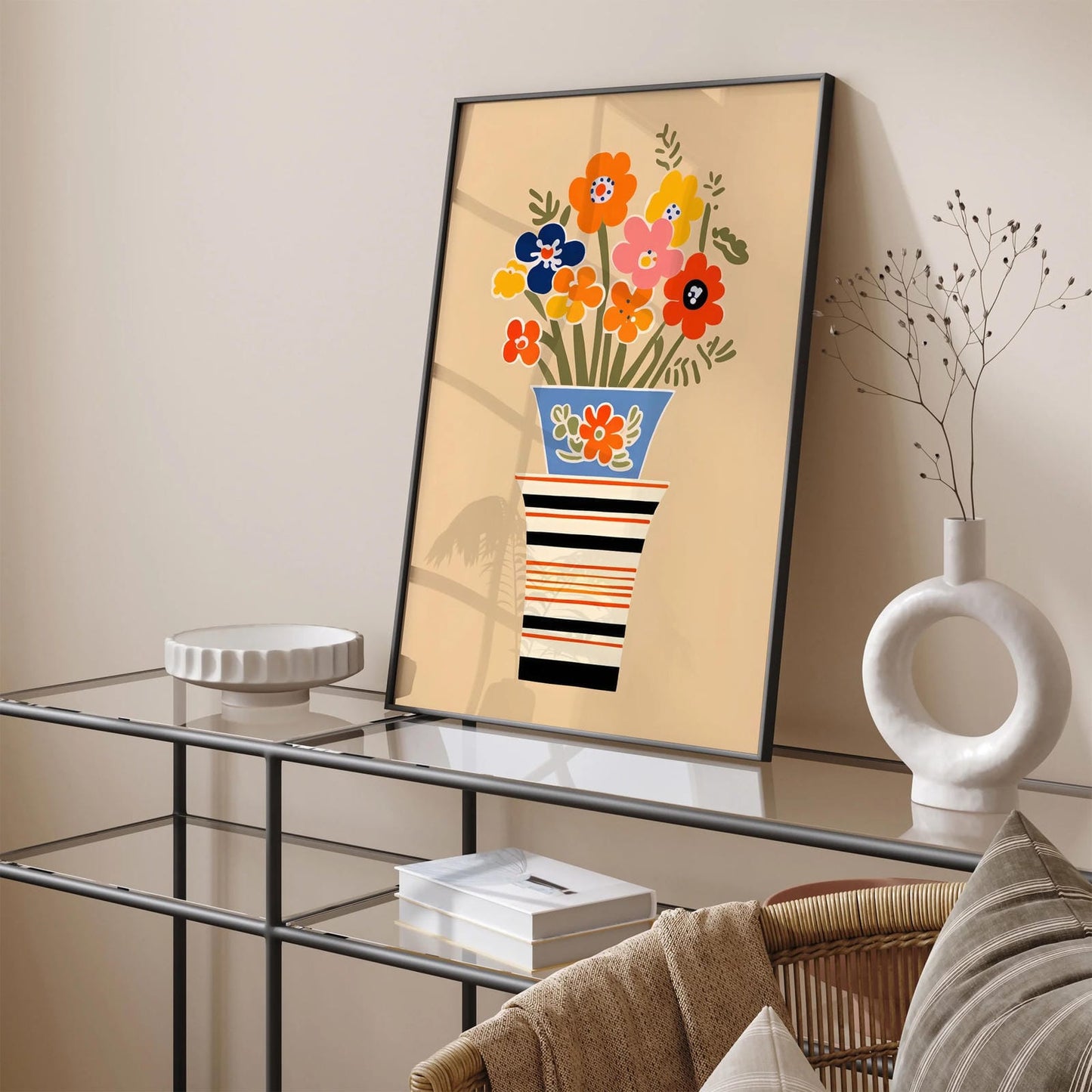 MCM Moody Floral Bouquet Art Print