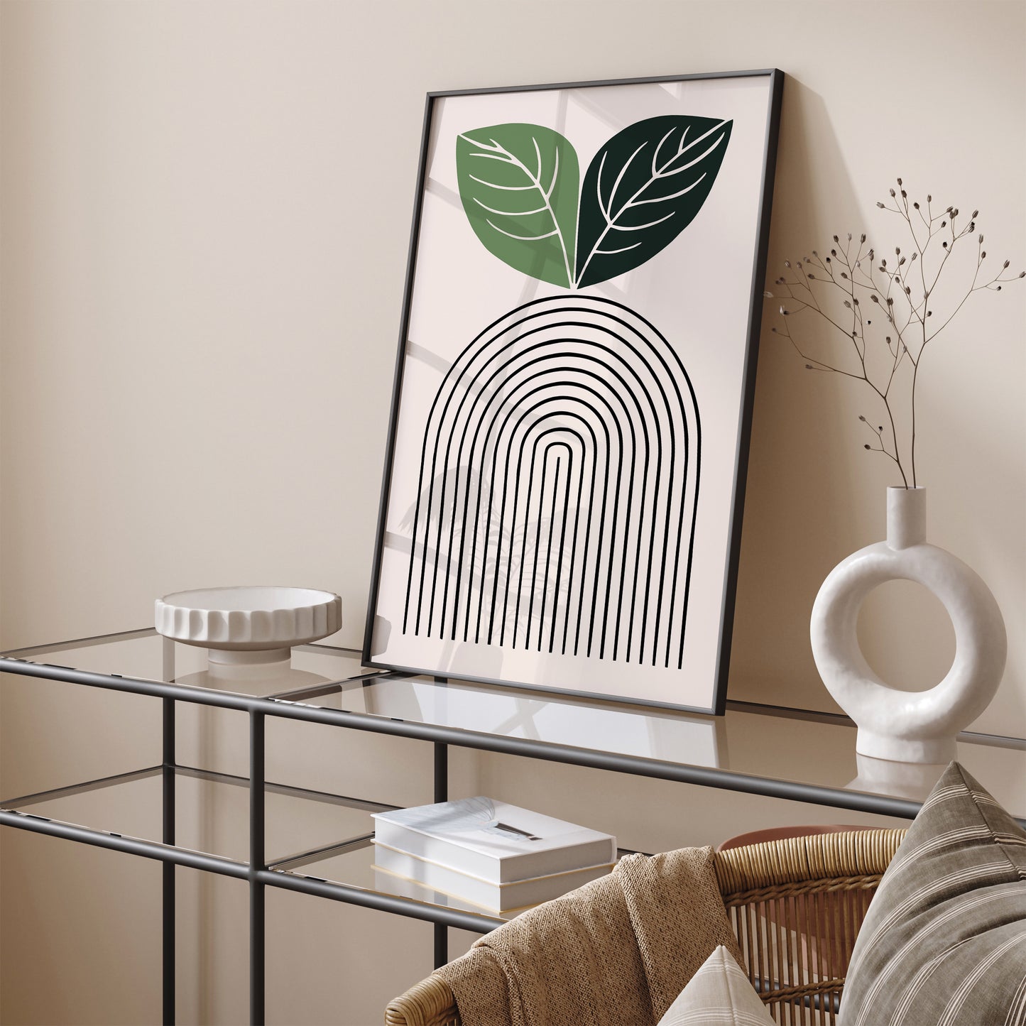 Modern Arches Aesthetic Art Print