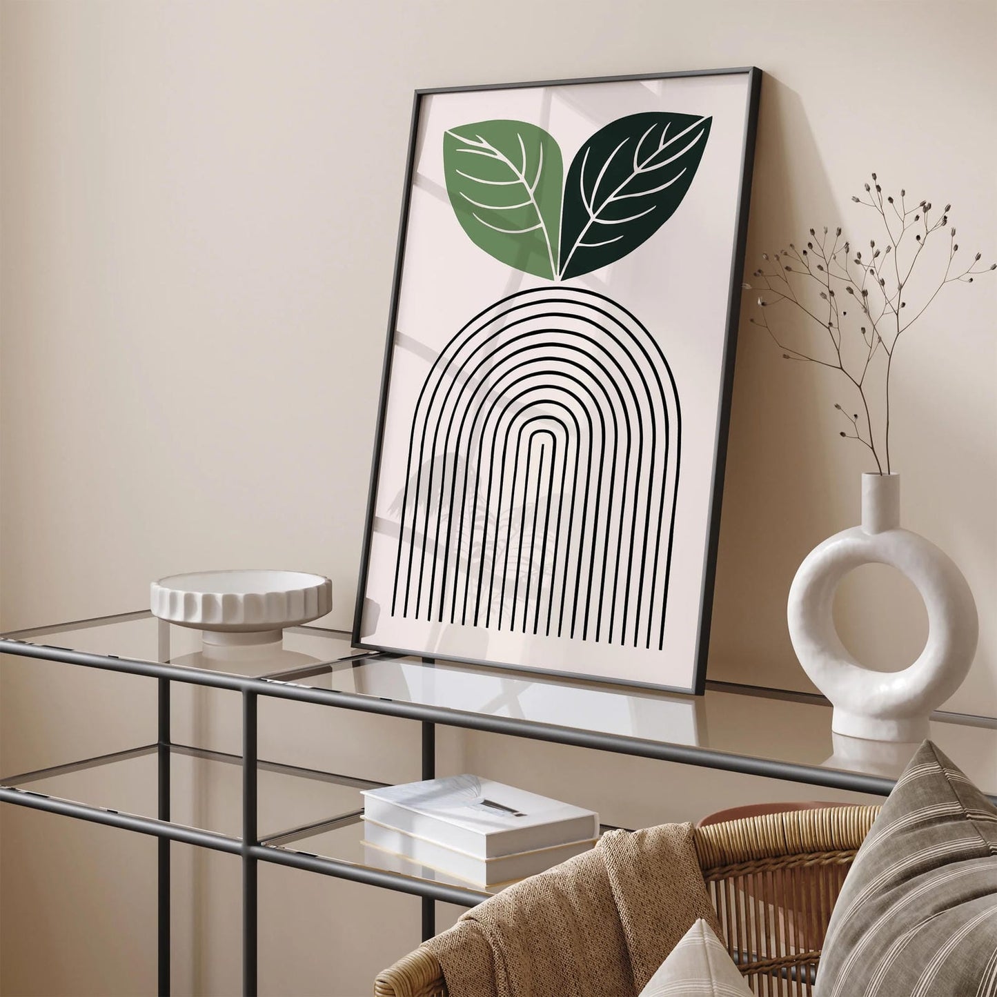 Modern Arches Aesthetic Art Print
