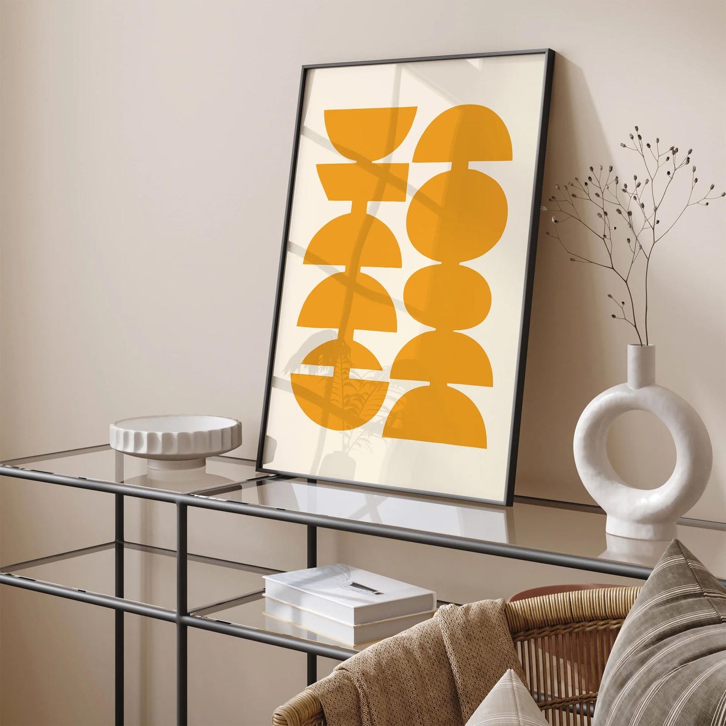 Yellow Mid Century Modern Print