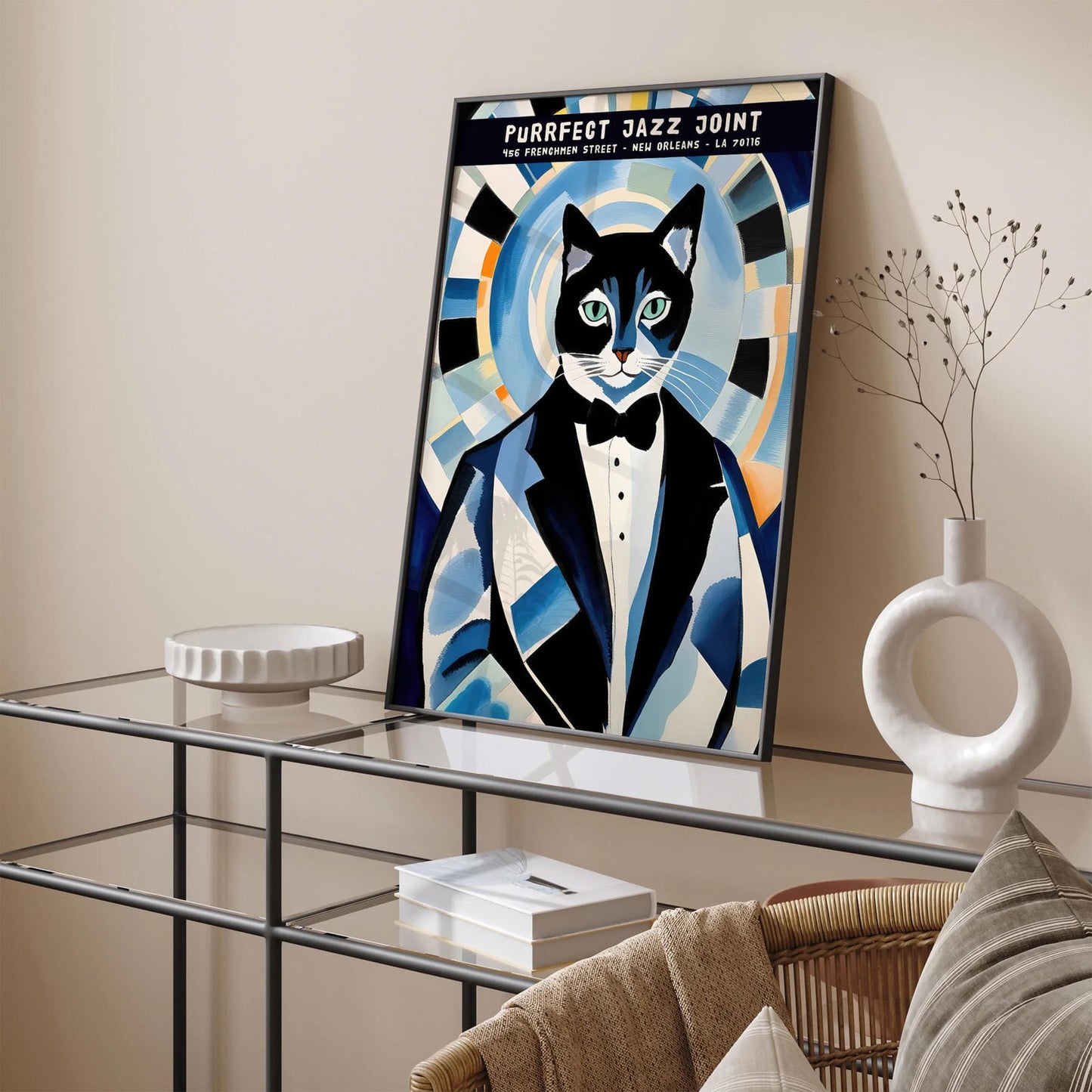 Purrfect Jazz Joint - New Orleans Music Club Poster