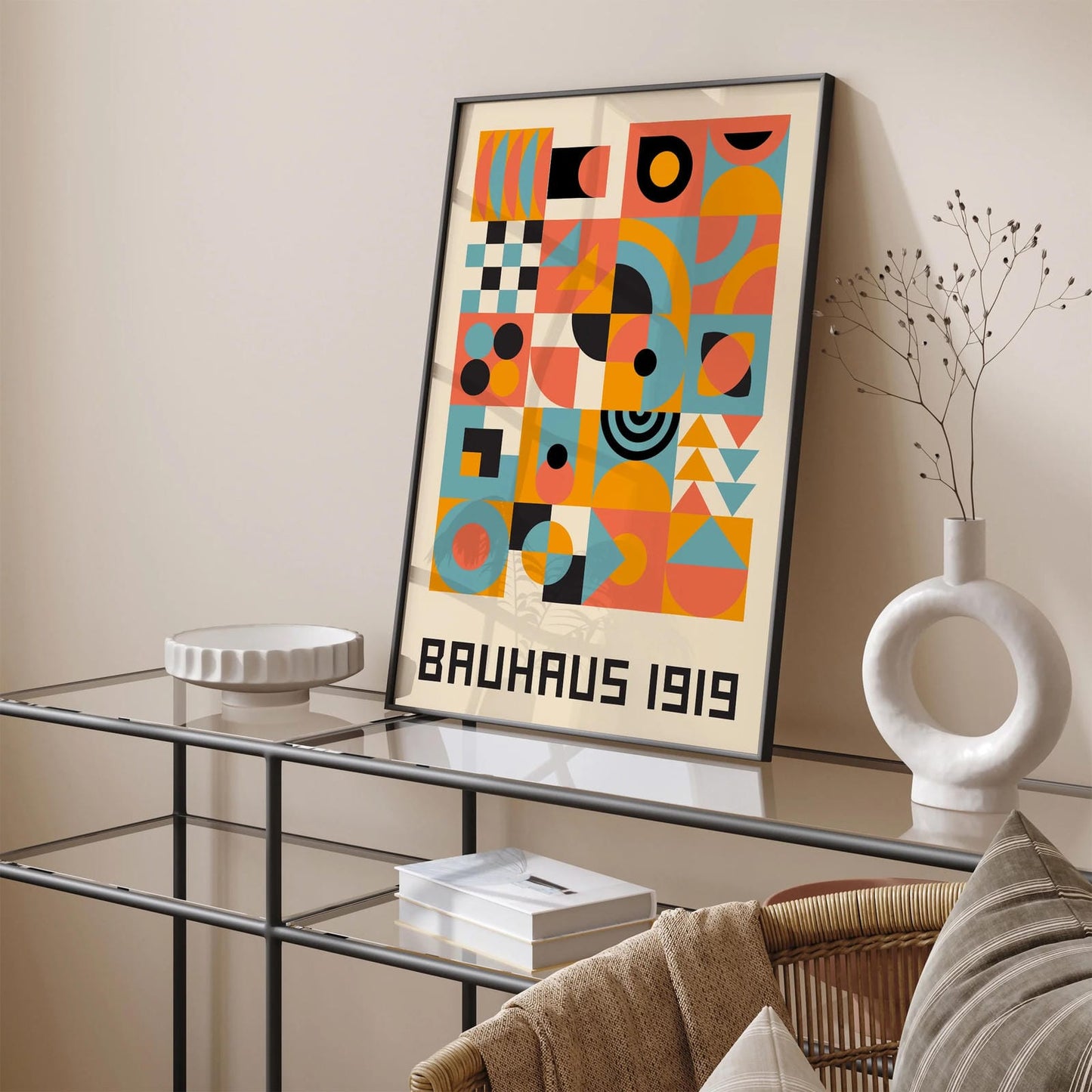 Bauhaus 1919 Geometric Shapes Poster
