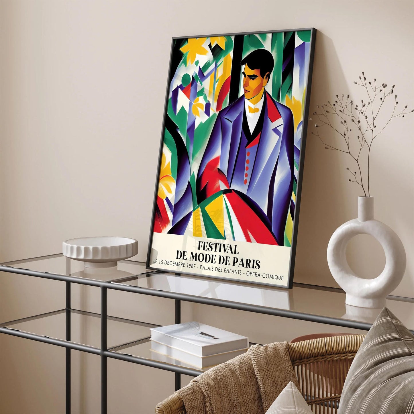 French Fashion Festival Vintage Poster