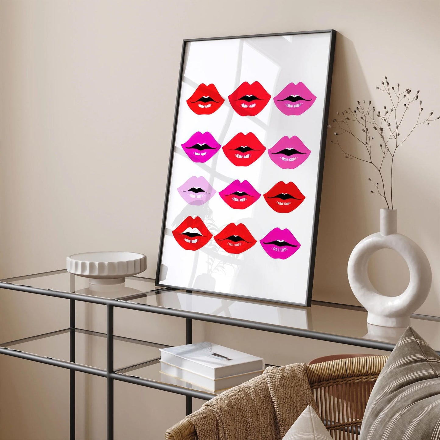Pop Art Lip Wall Art Poster